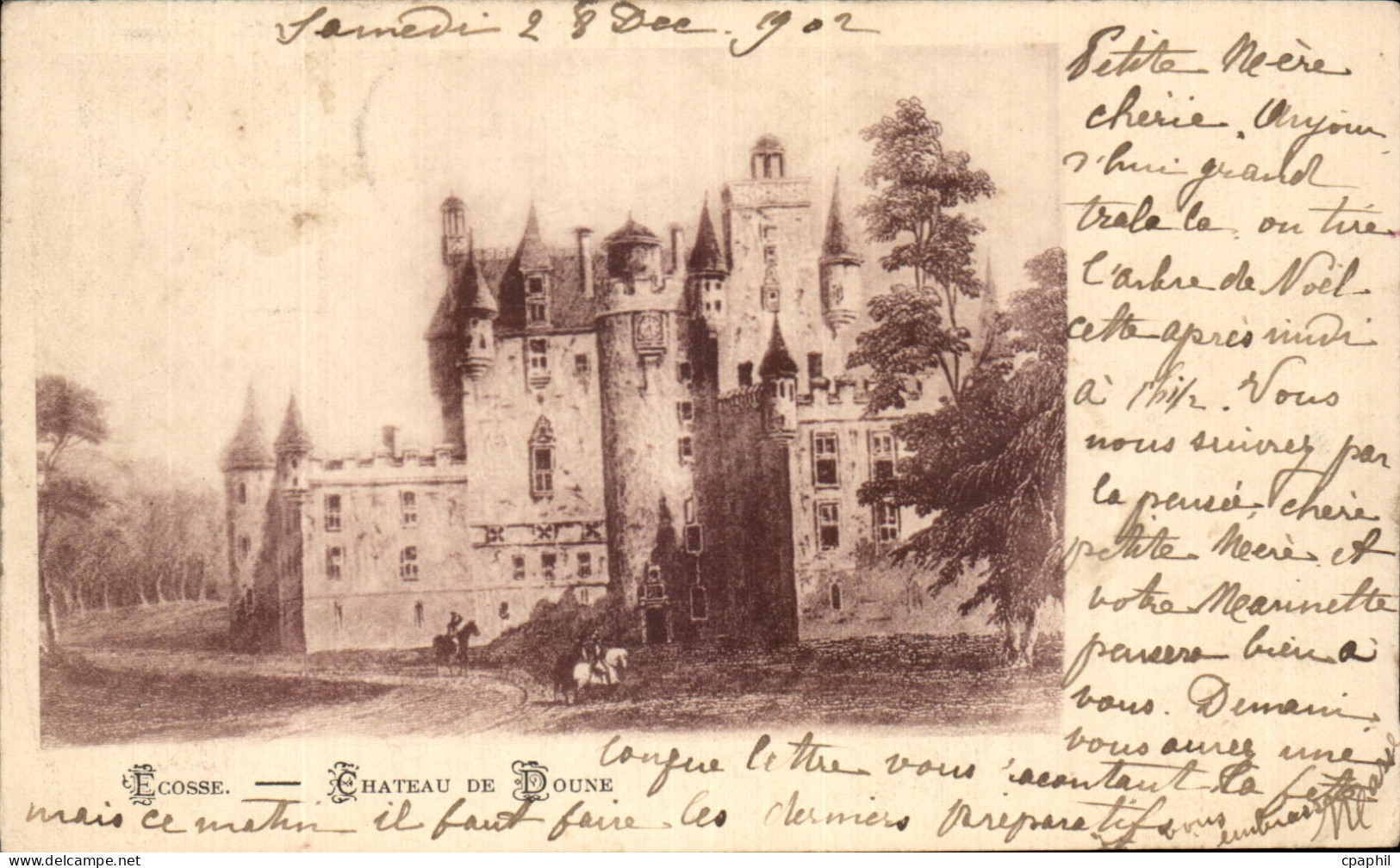 CPA Chateau De Doune Ecosse