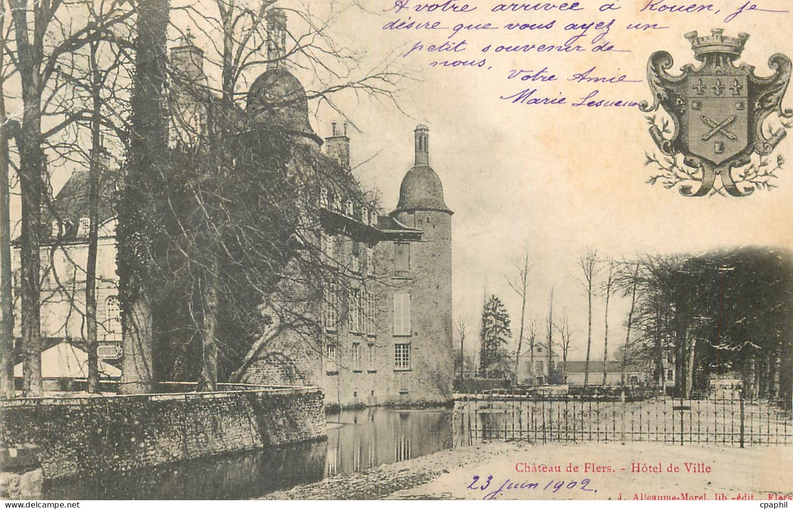 CPA Chateau de Flers Hotel de Ville