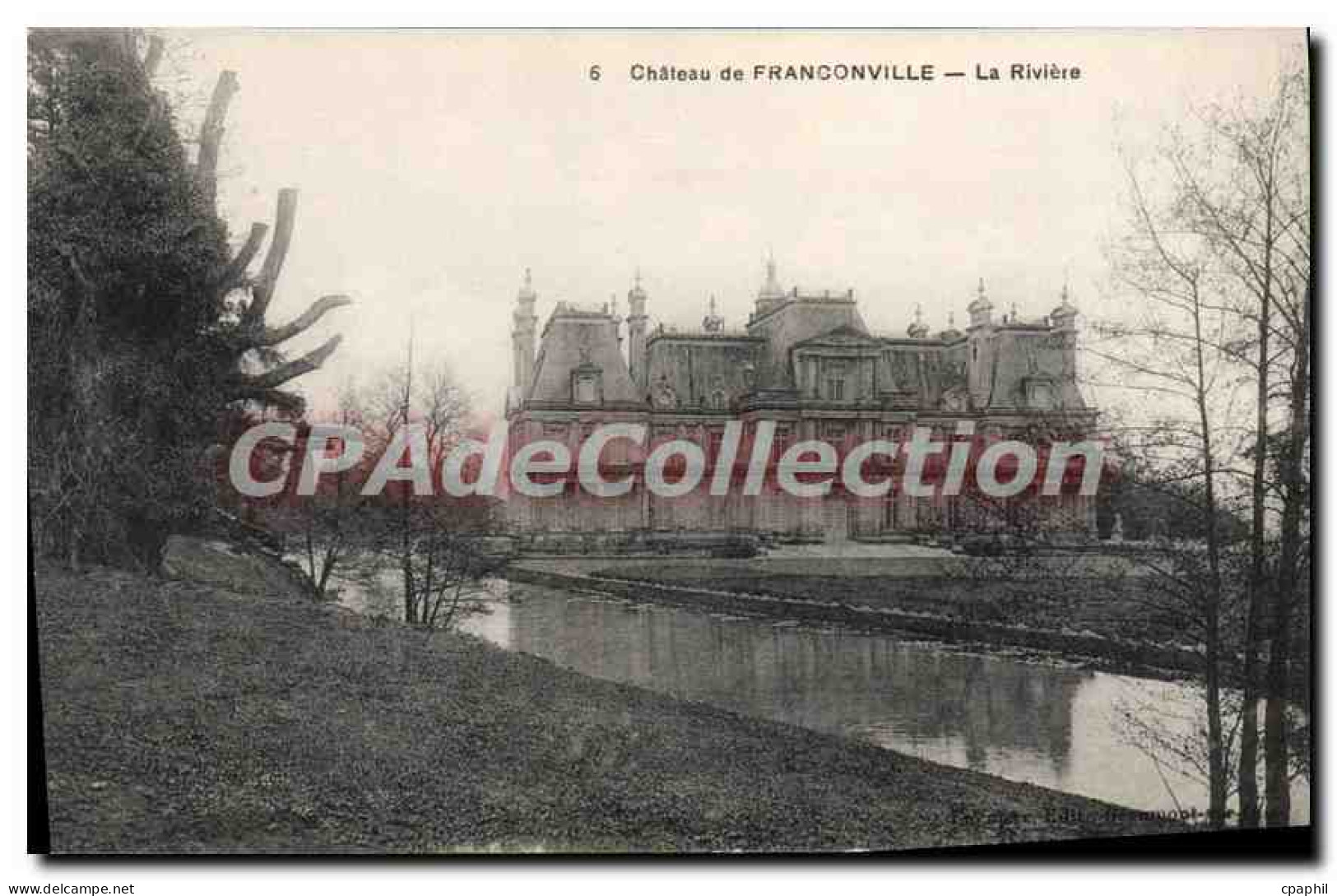 CPA Chateau De Franconville La Riviere