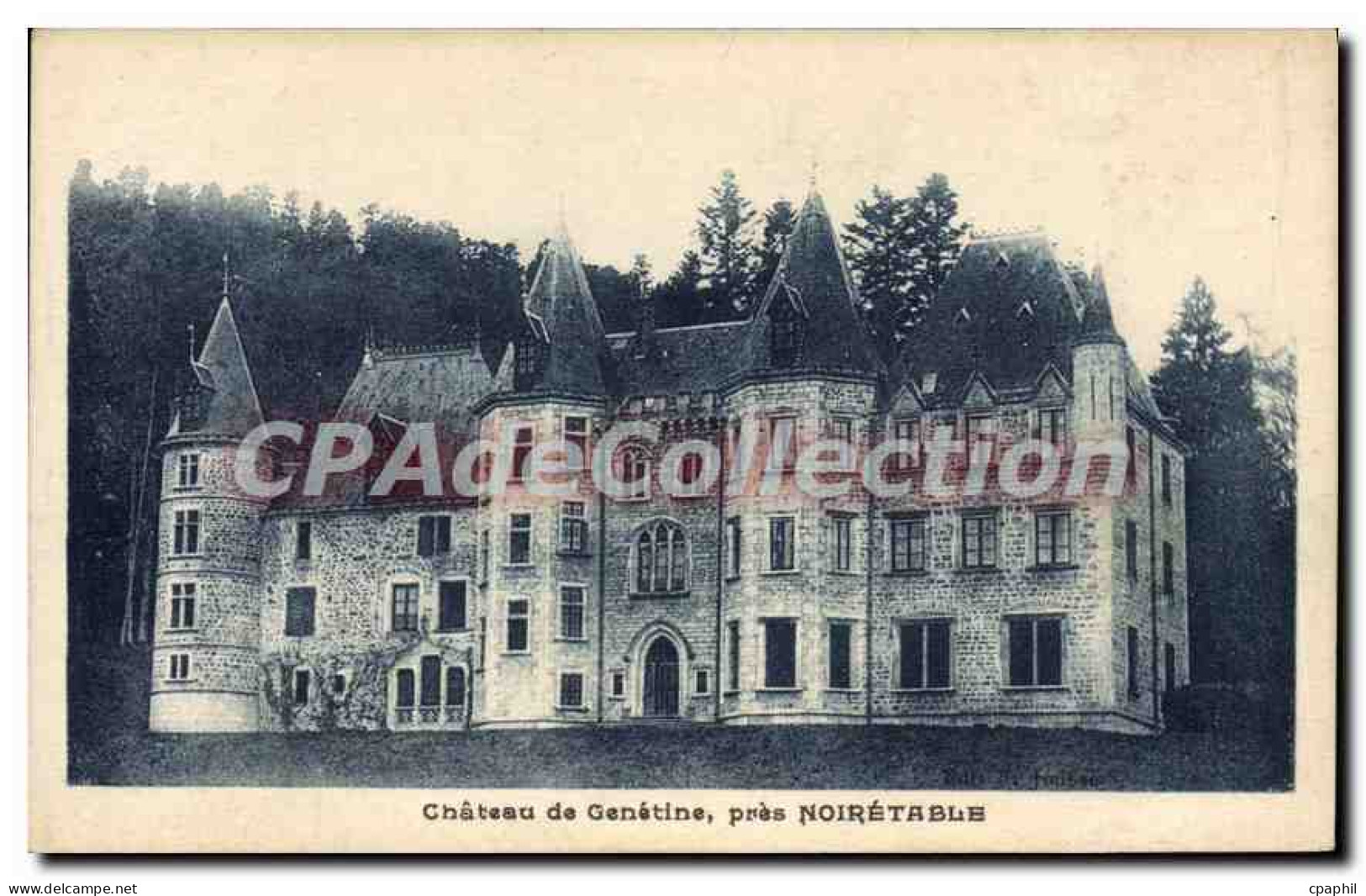 CPA Chateau de Genetine pres Noiretable