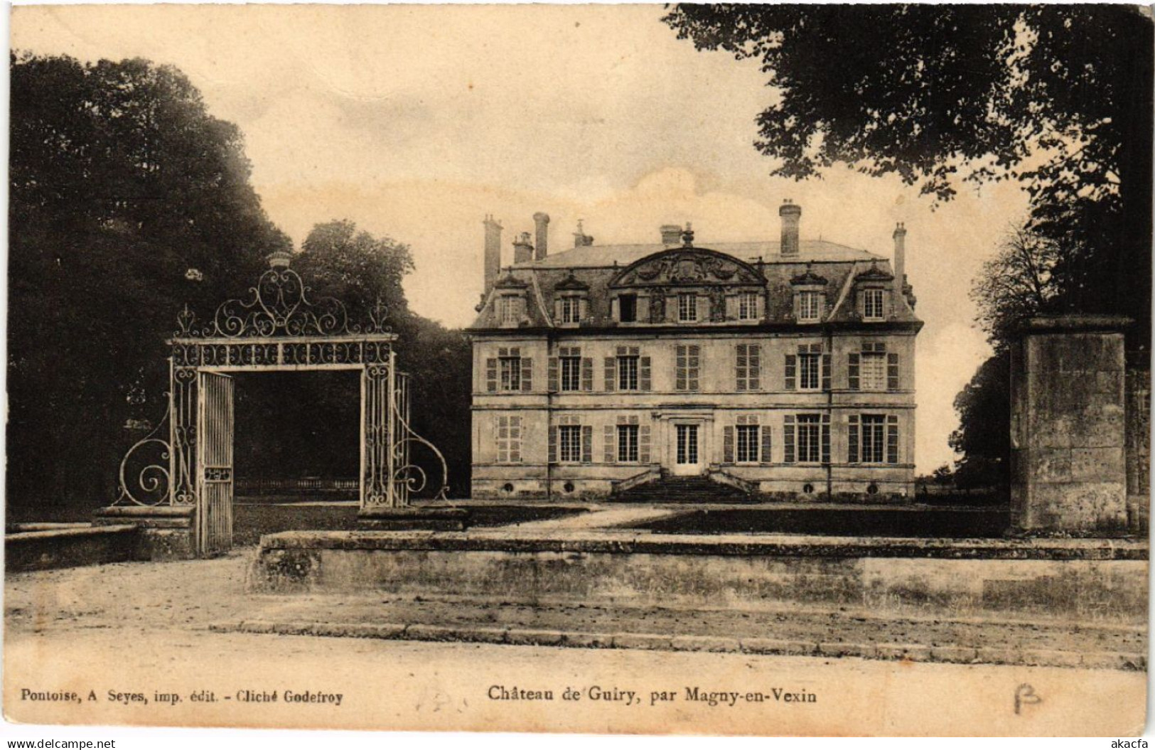 CPA Chateau de Guiry par MAGNY-en-VEXIN (519427)