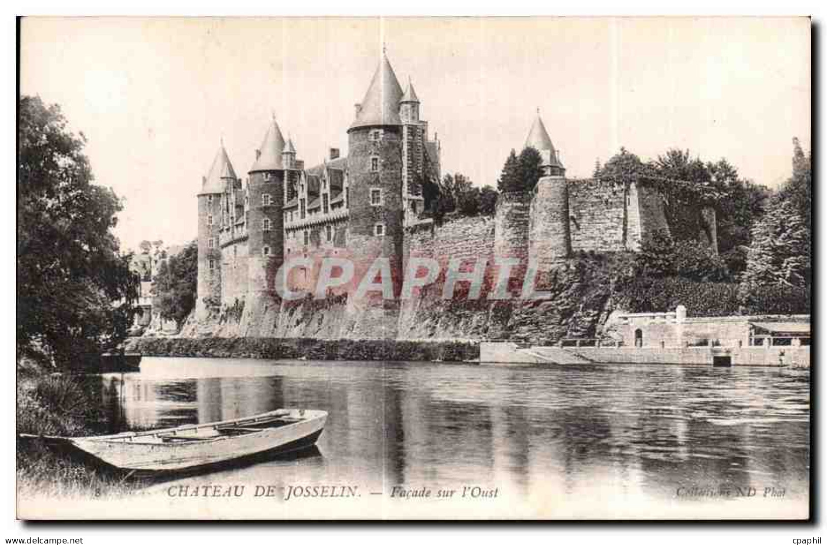 CPA Chateau De Josselin Facade sur I Oust