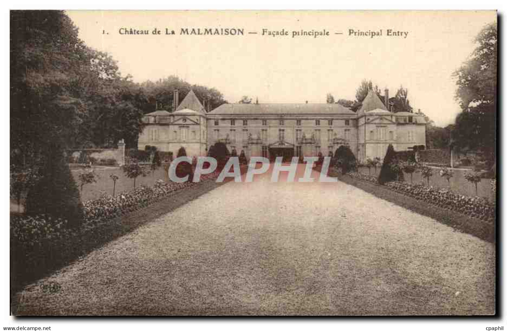 CPA Chateau De La Malmaison Facade Principale