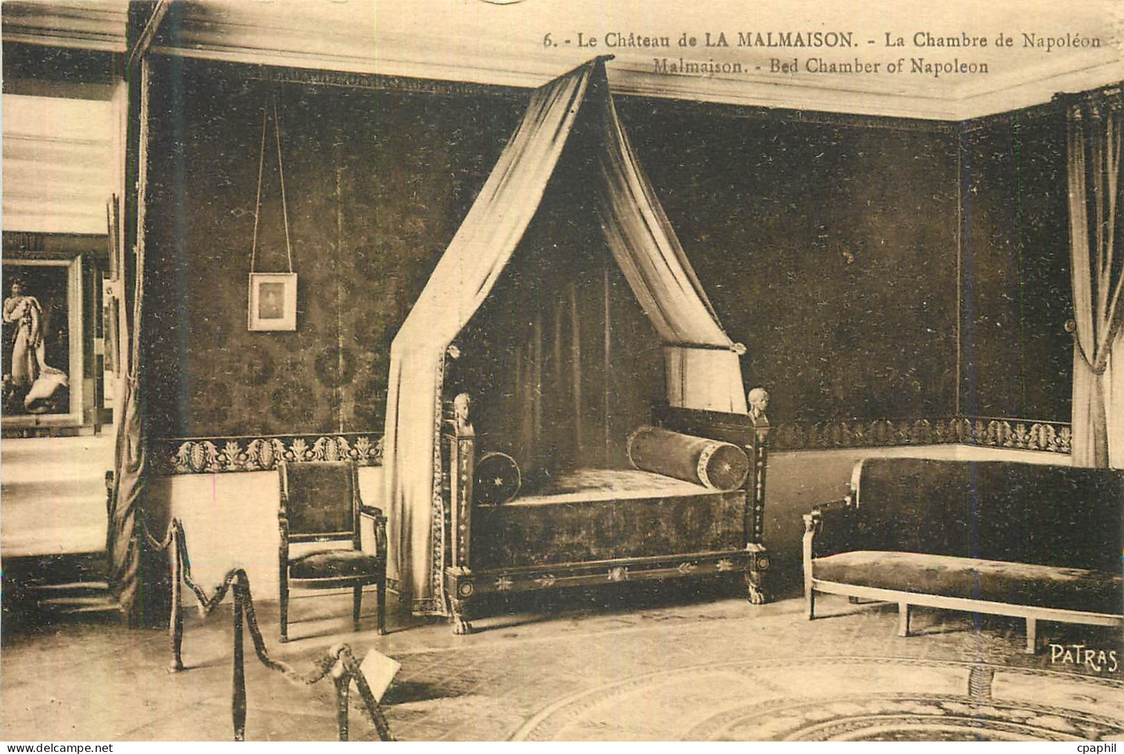 CPA Chateau de la Malmaison La Chambre de Napoleon