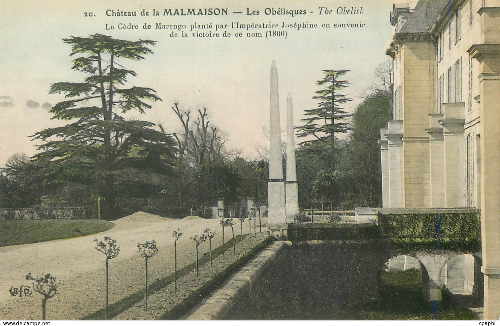 CPA Chateau de la Malmaison  les Obelisques