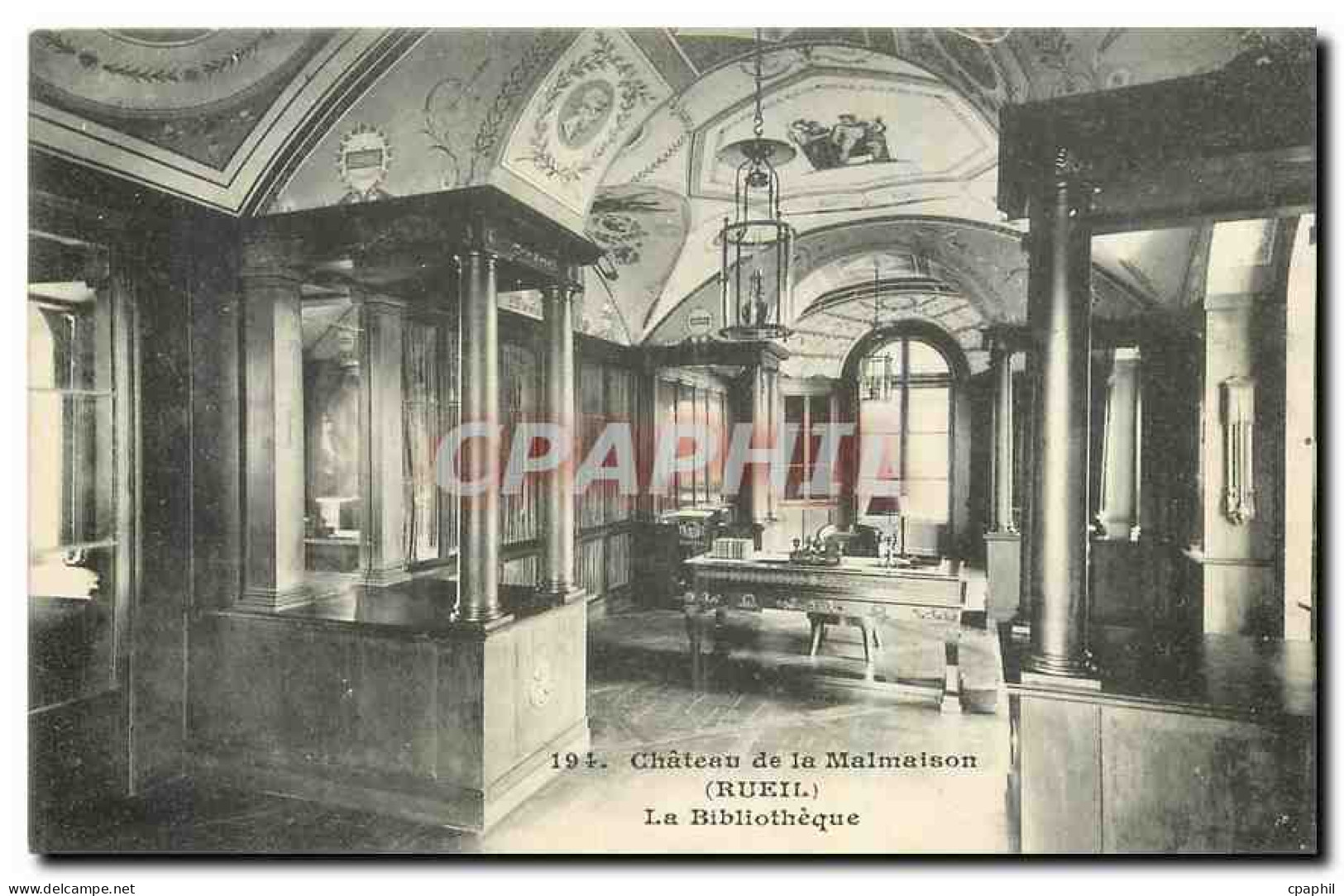 CPA Chateau de la Malmaison Rueil La Bibliotheque