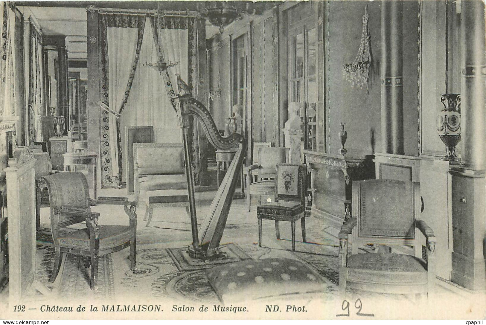 CPA Chateau de la Malmaison Salon de la Musique