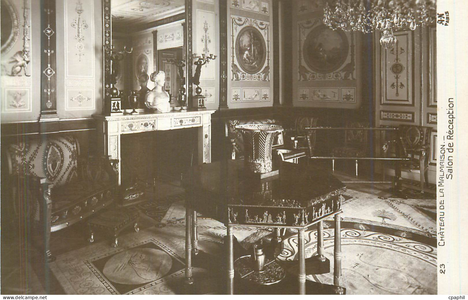 CPA Chateau de la Malmaison Salon de Reception