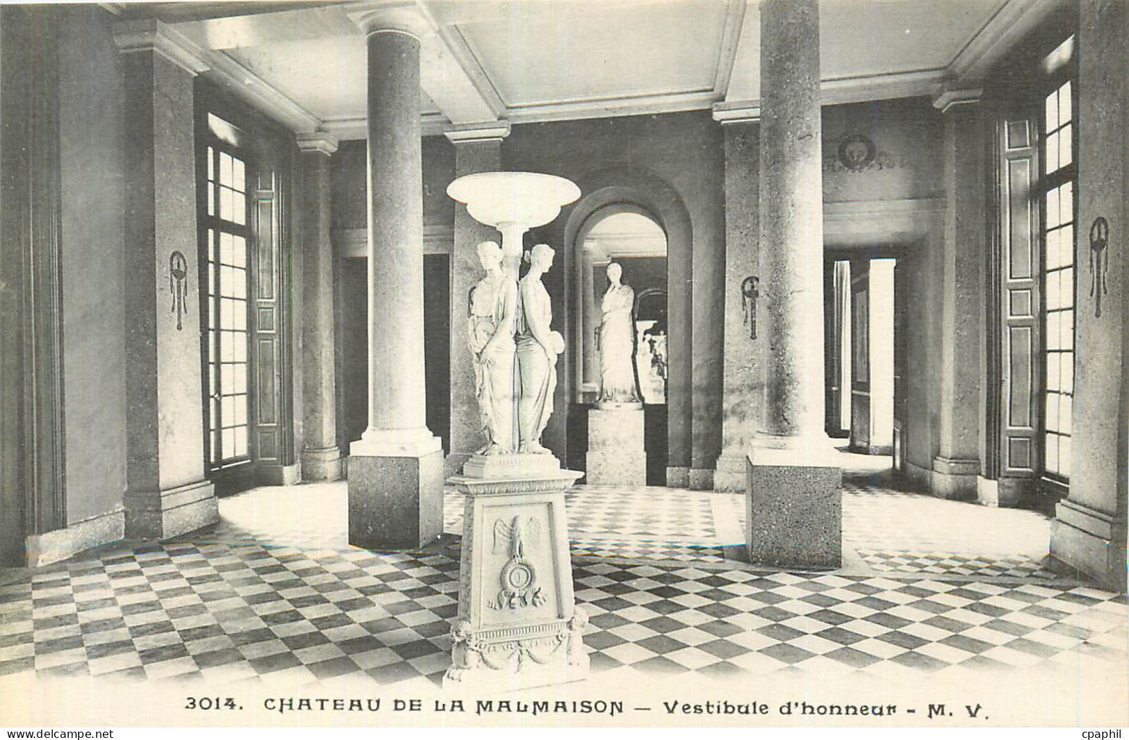 CPA Chateau de la Malmaison Vestibule d'Honneur
