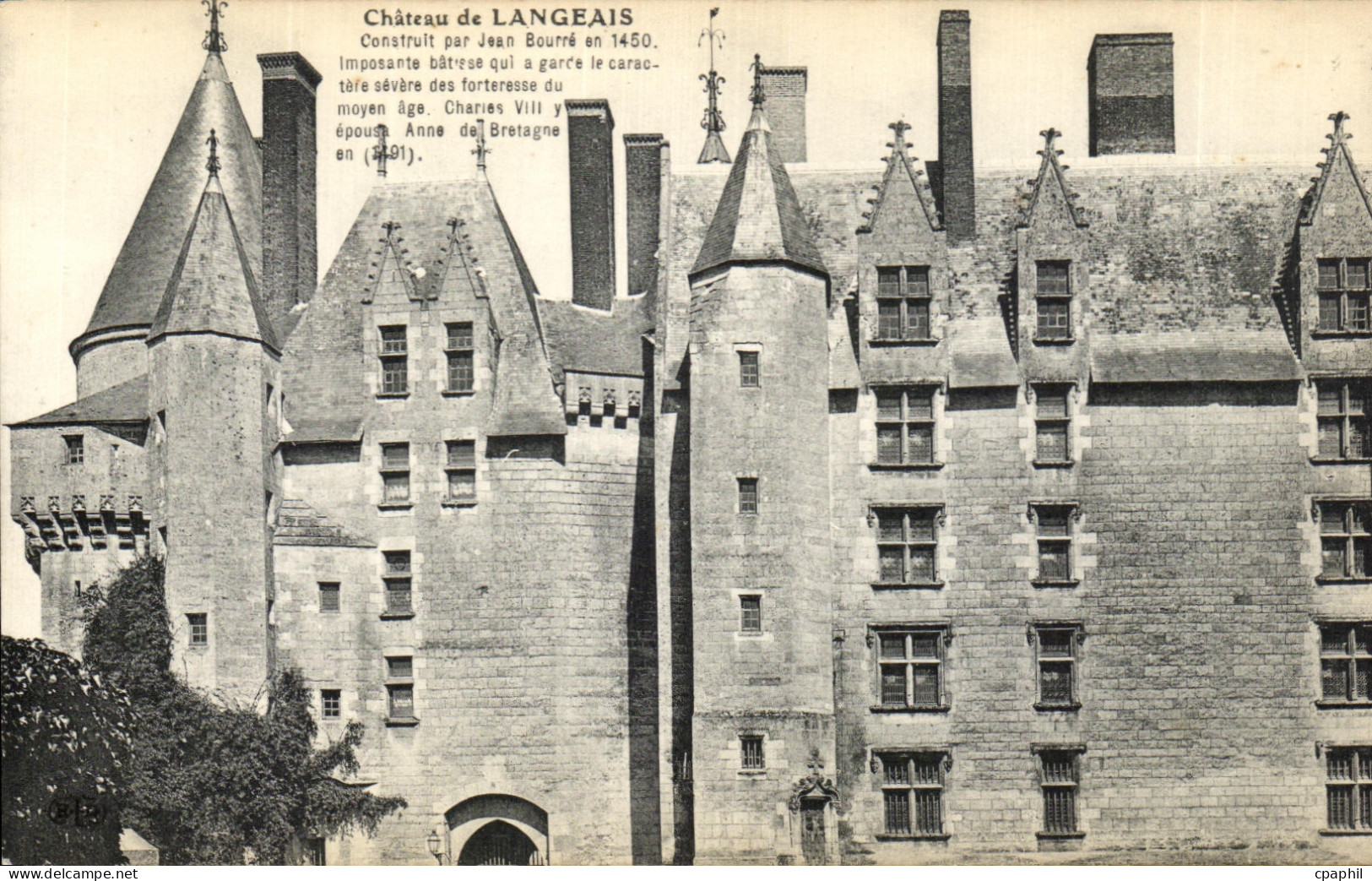 CPA Chateau de Langeais