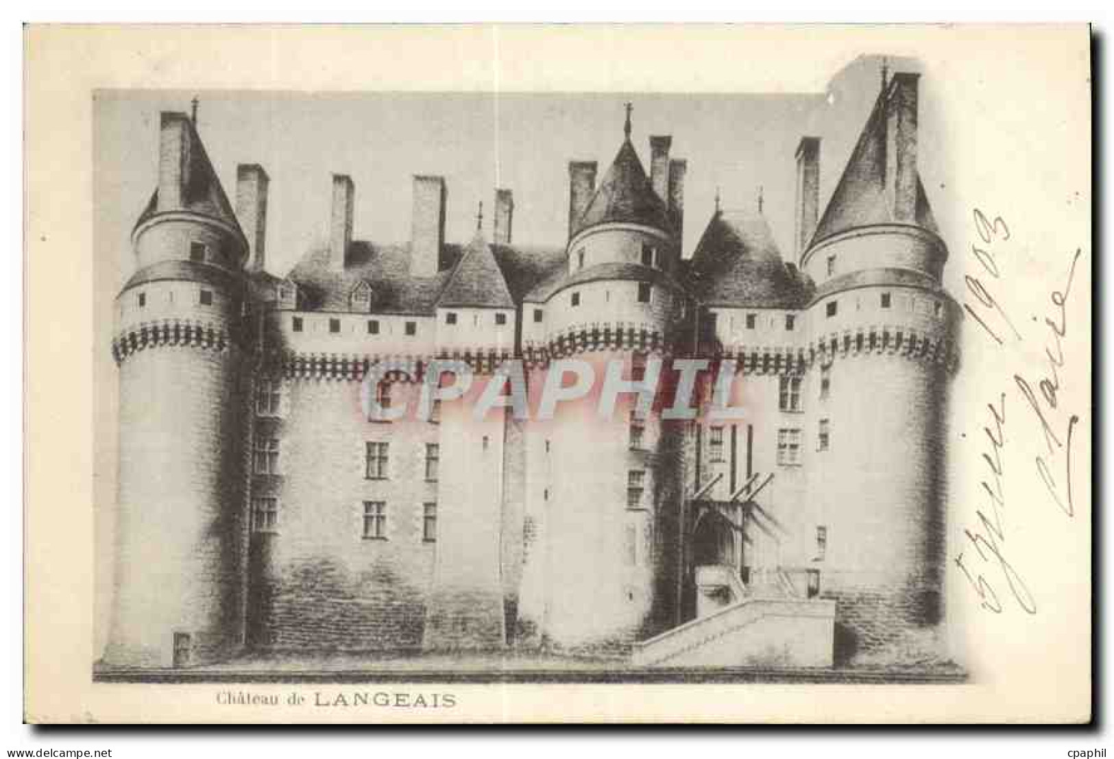 CPA Chateau de Langeais