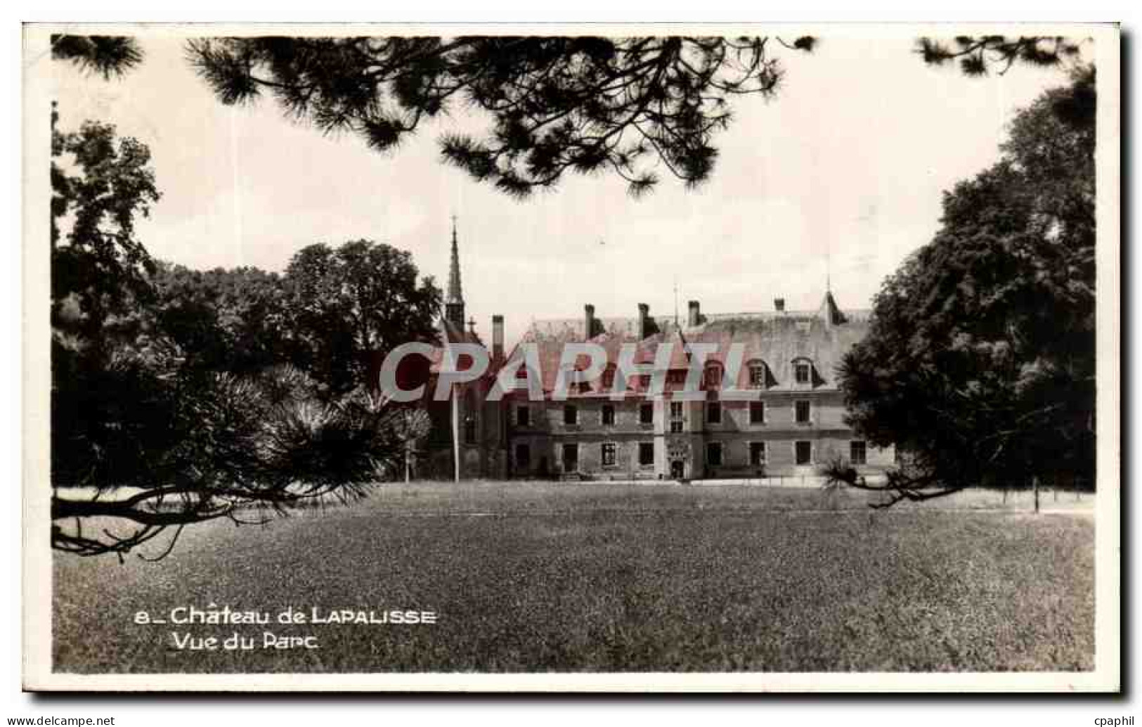 CPA Chateau de Lapalisse Vue du Parc