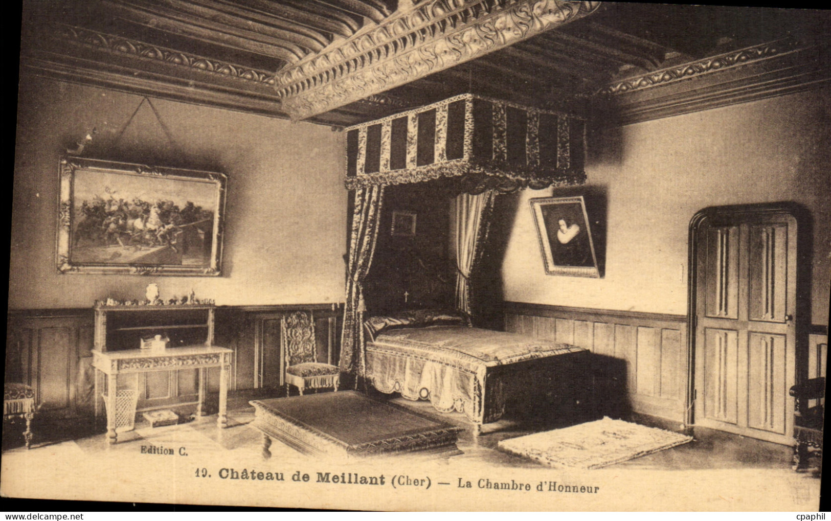 CPA Chateau de Meillant La Chambre d'Honneur