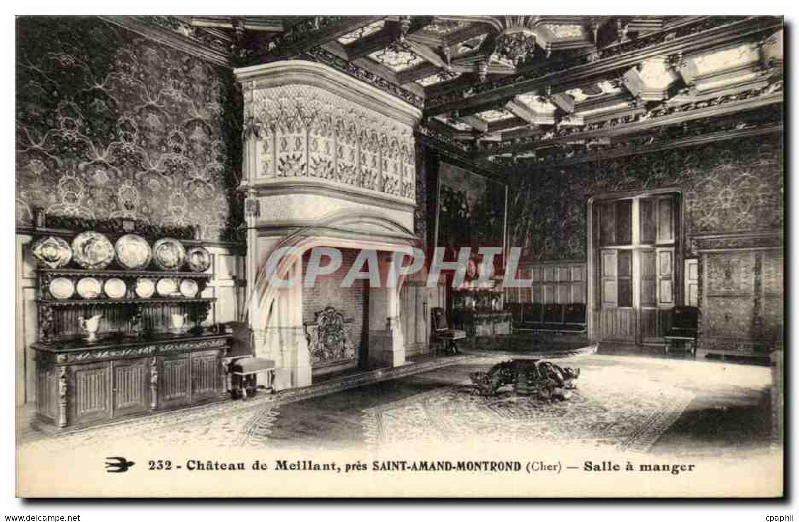 CPA Chateau de MEillant pres Saint Amand Montrond Salle a manger