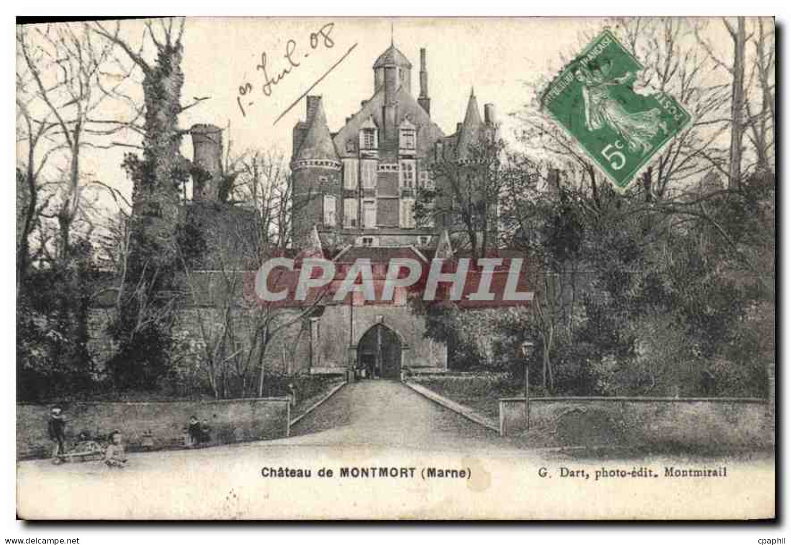 CPA Chateau de Montmort Marne