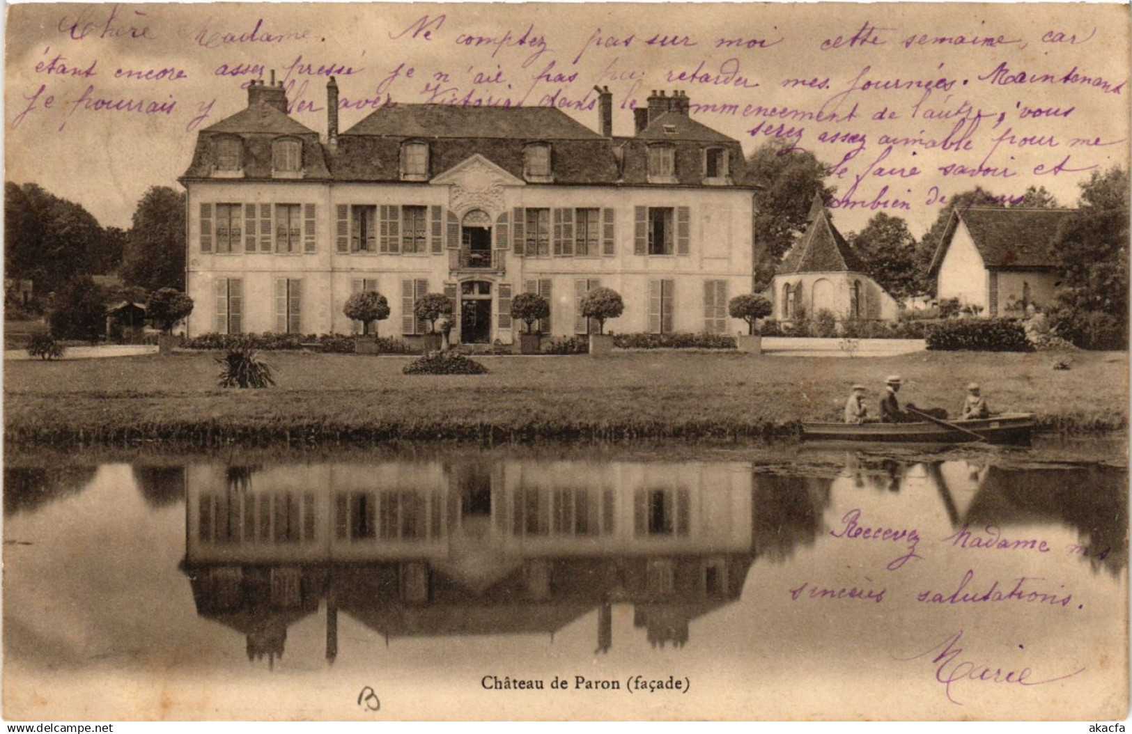 CPA Chateau de Paron (facade) (658656)