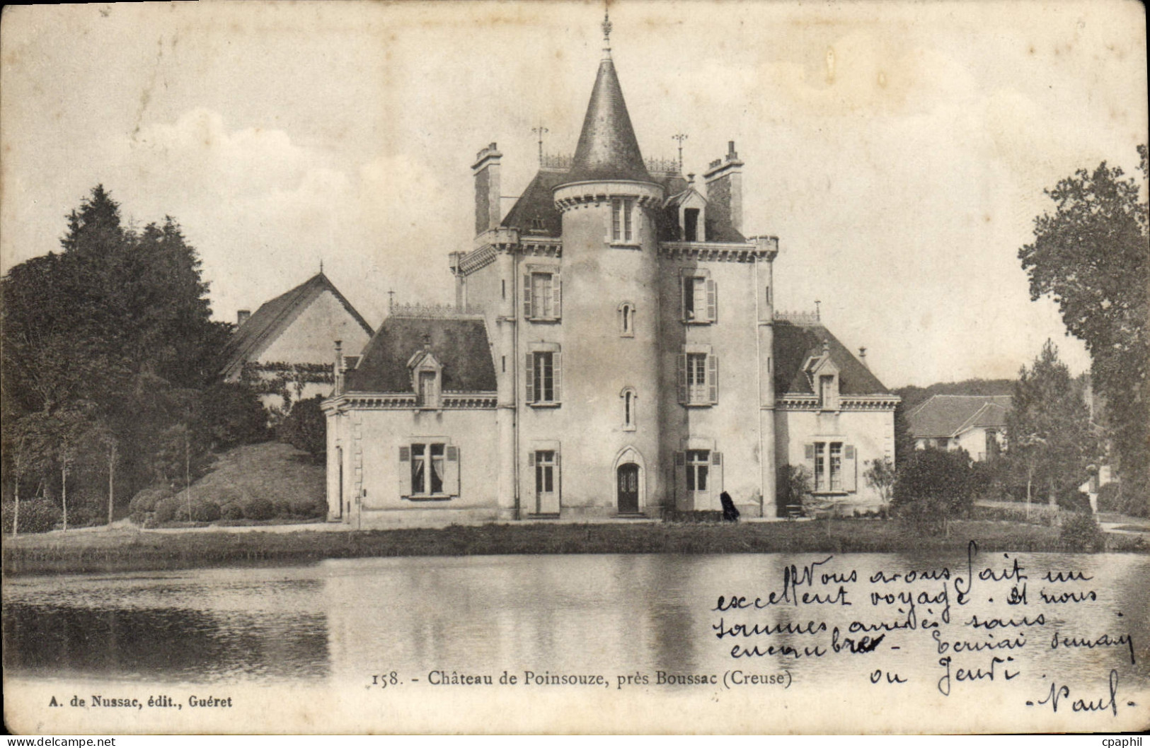 CPA Chateau De Poinsouze Près Boussac