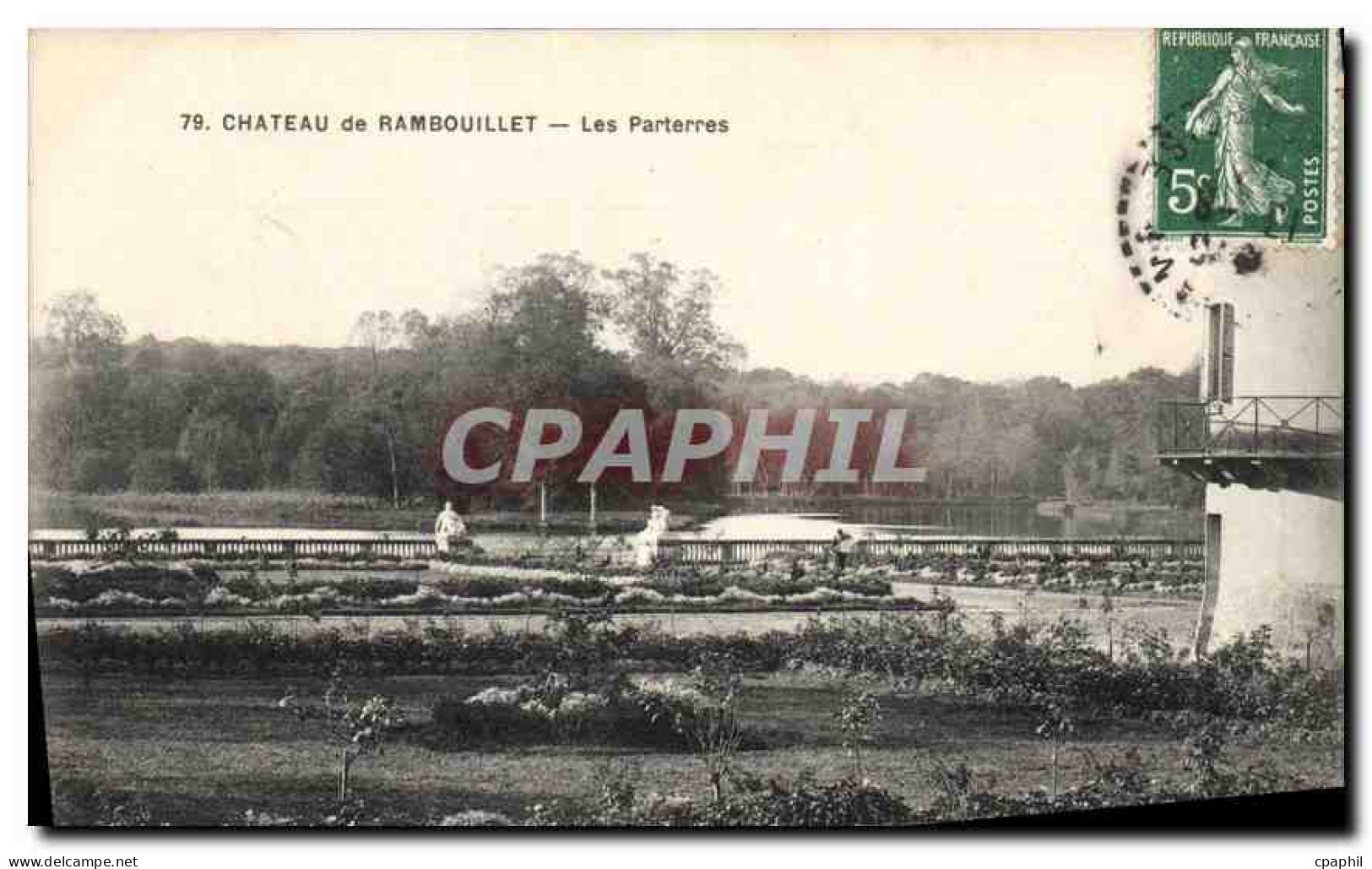 CPA Chateau de Rambouillet les Parterres