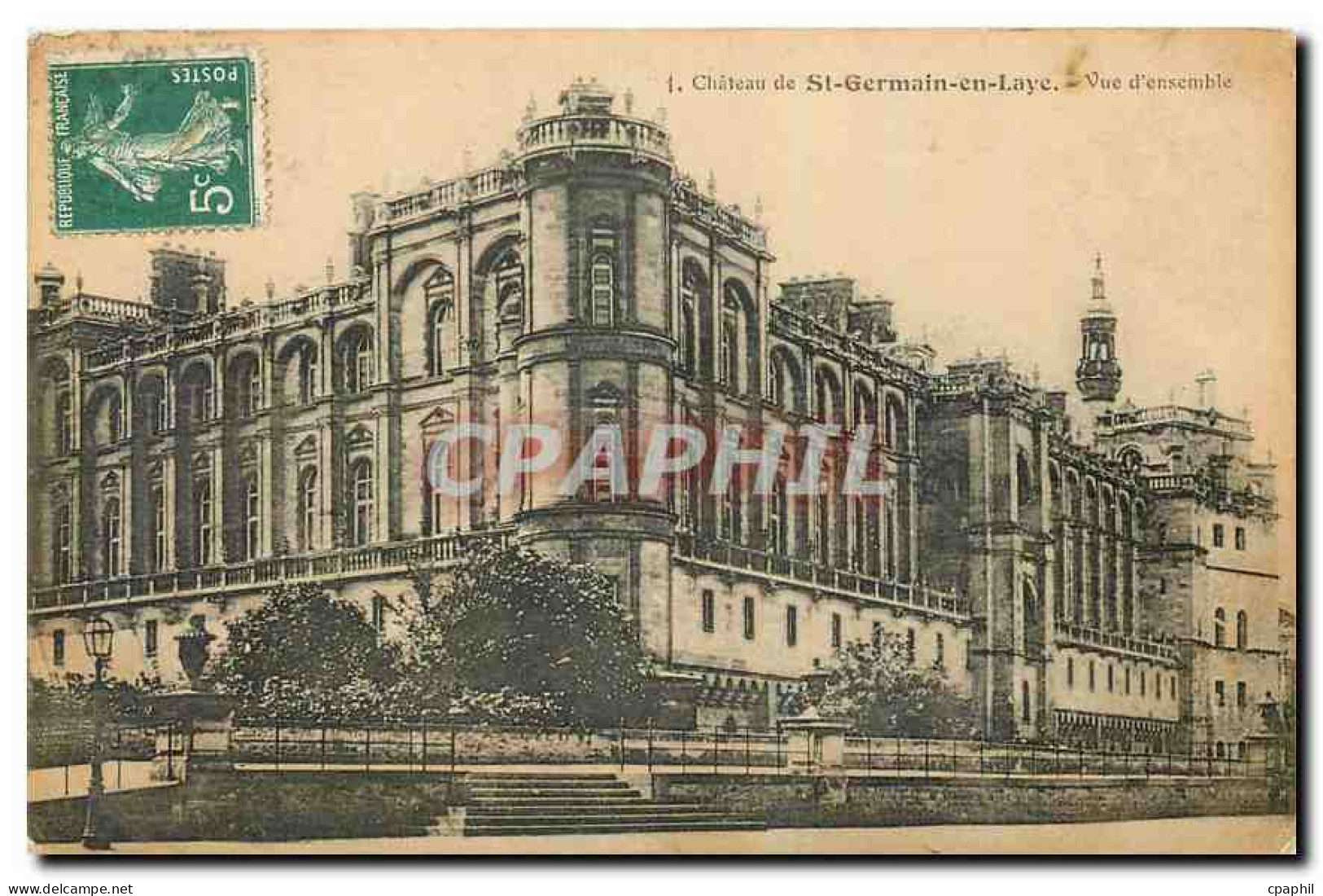 CPA Chateau de St Germain en Laye Vue d'ensemble