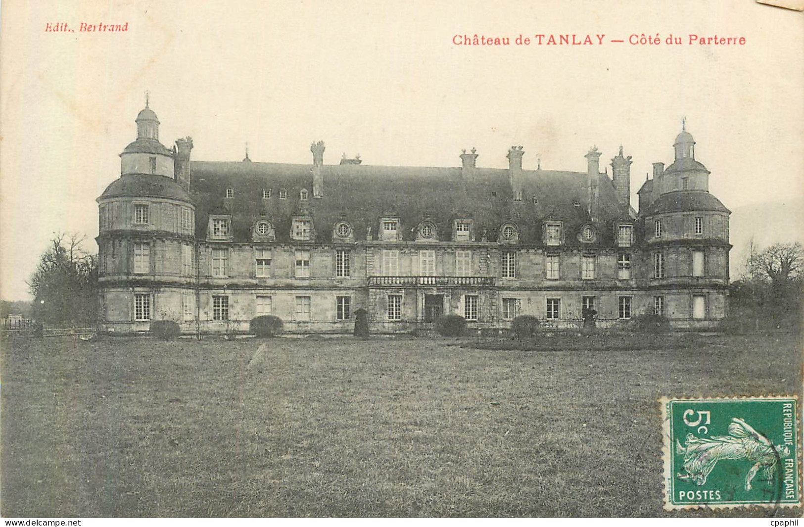 CPA Chateau de Tanlay Cote du Parterre