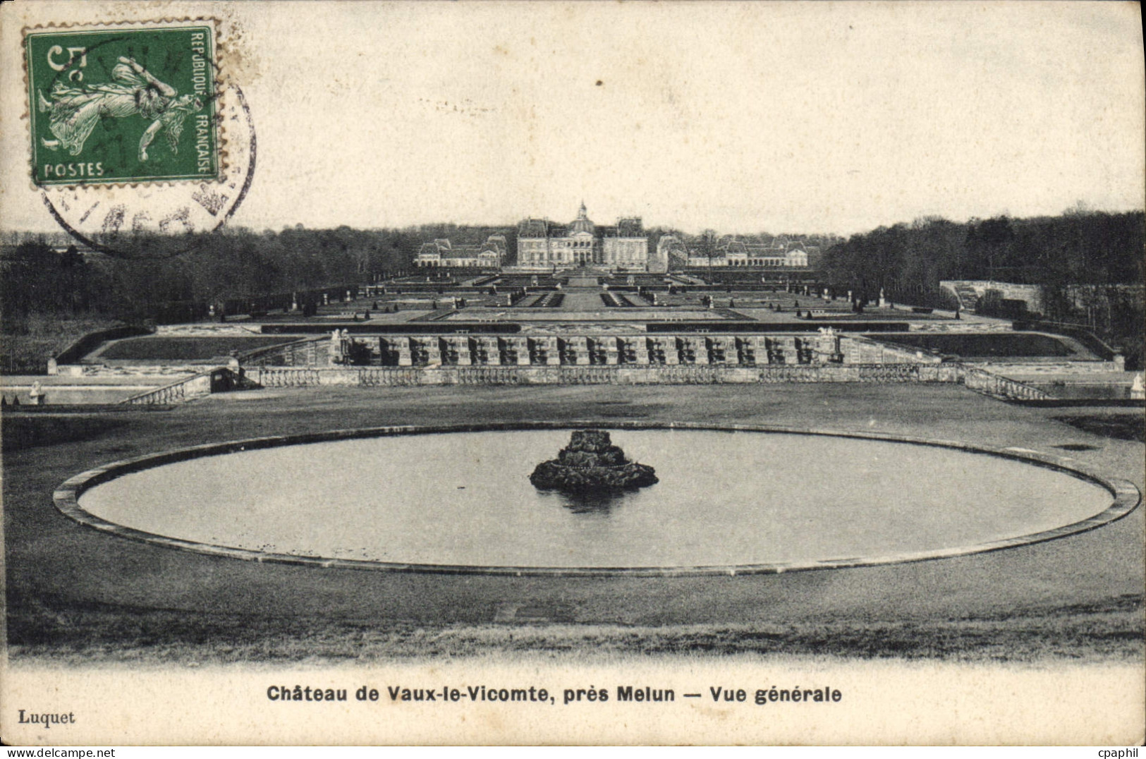 CPA Chateau de Vaux le Vicomte pres Melun Vue generale