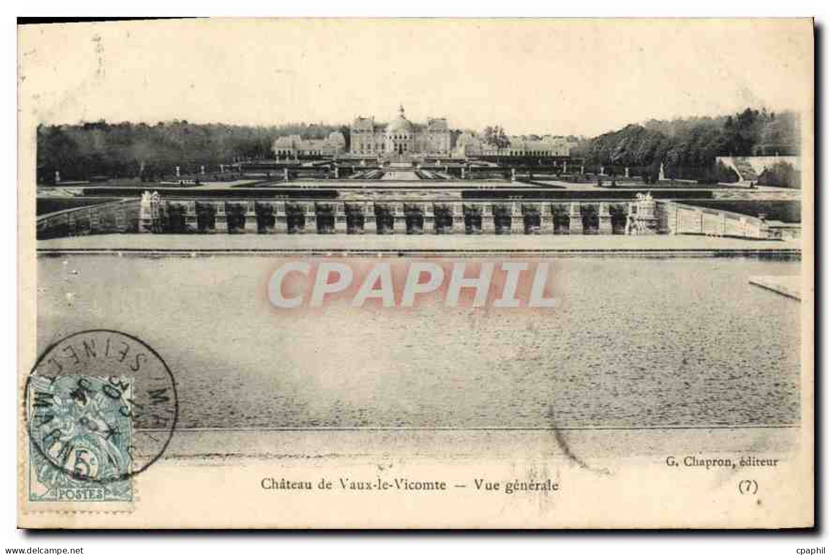 CPA Chateau de Vaux le Vicomte Vue generale