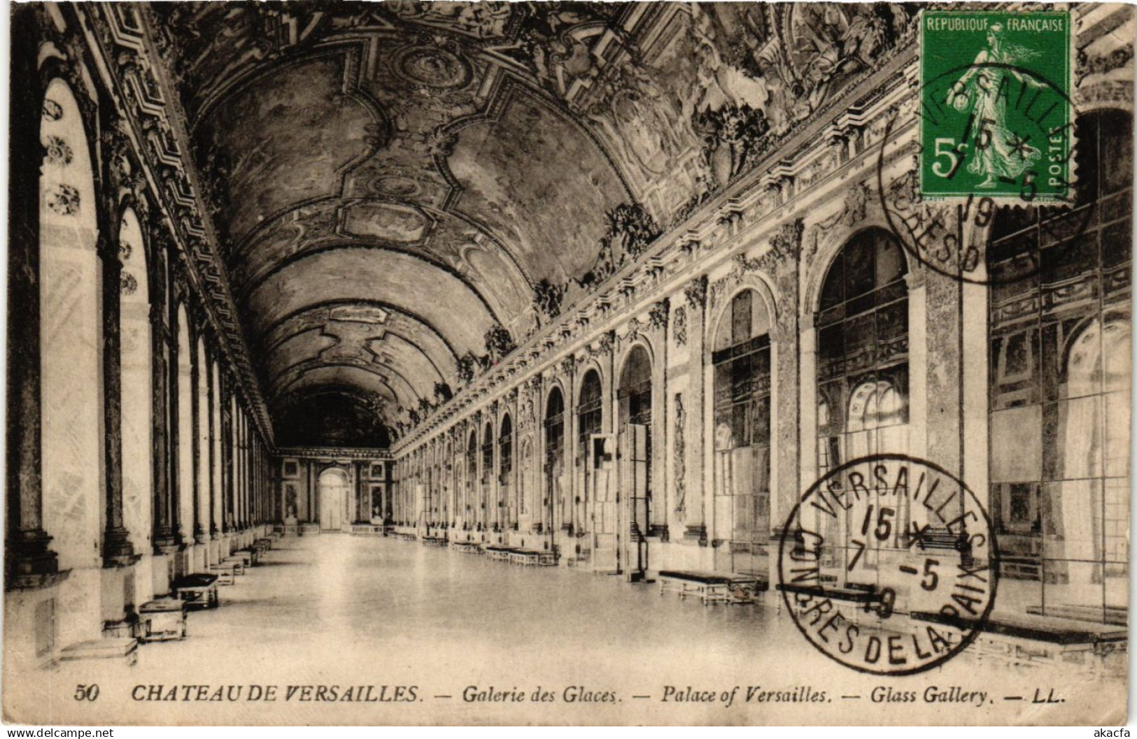 CPA Chateau de VERSAILLES - Galerie Glaces - Palace of VERSAILLES (358993)