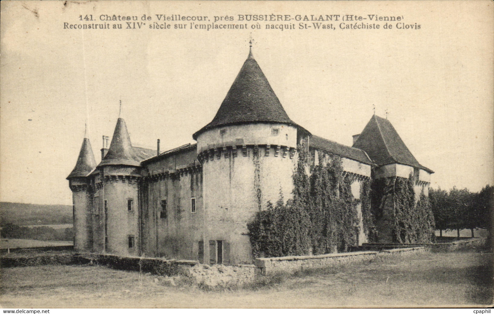 CPA Chateau de Viellecour Pres Bussiere galant