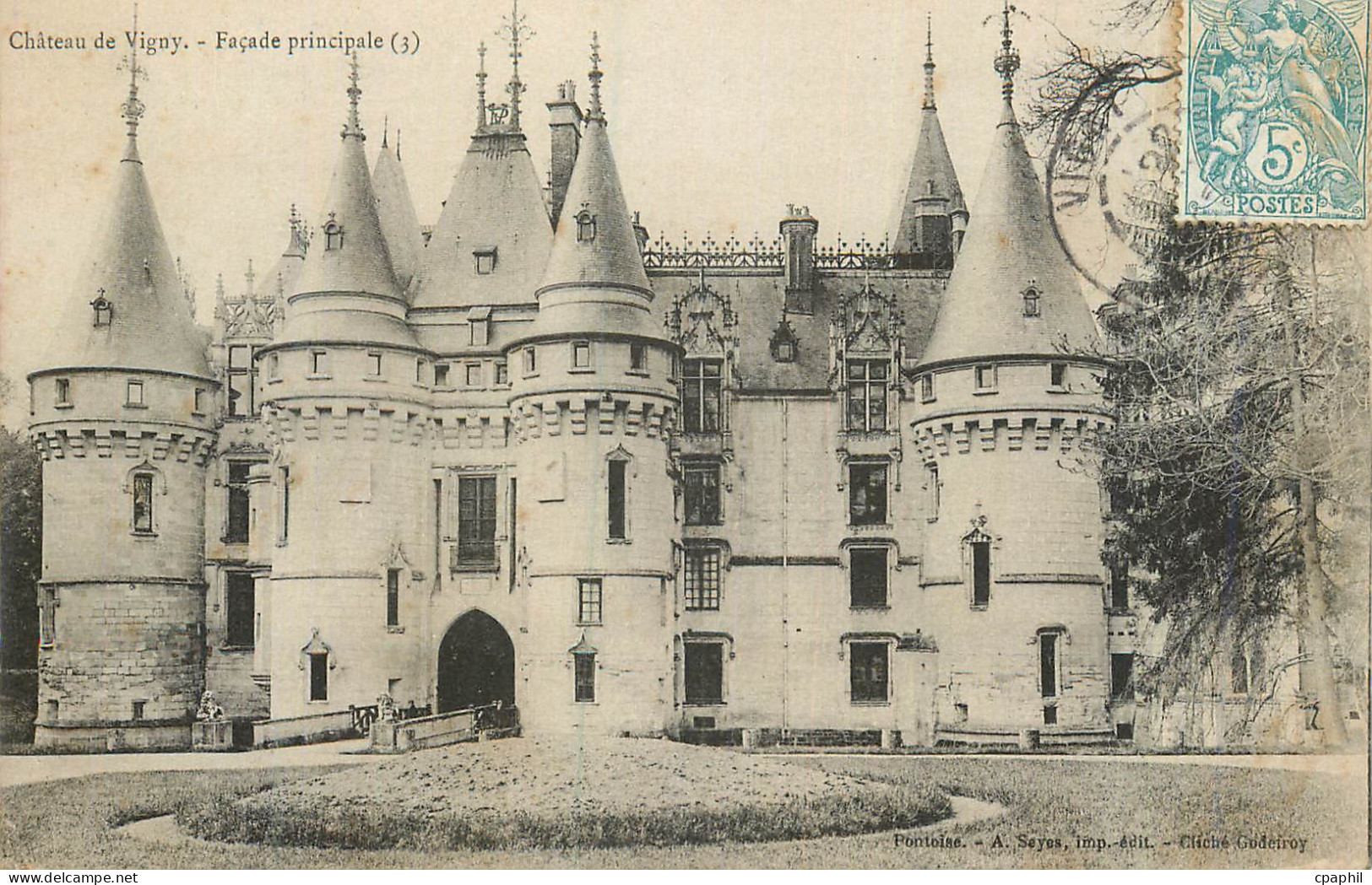 CPA Chateau de Vigny Facade Principale