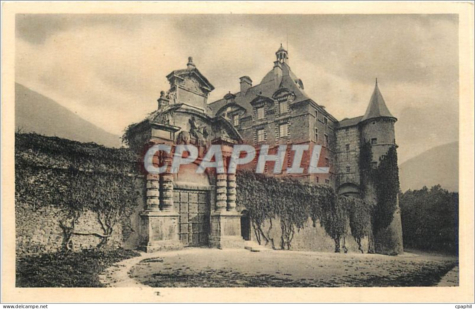CPA Chateau de Vizille Isere Entree