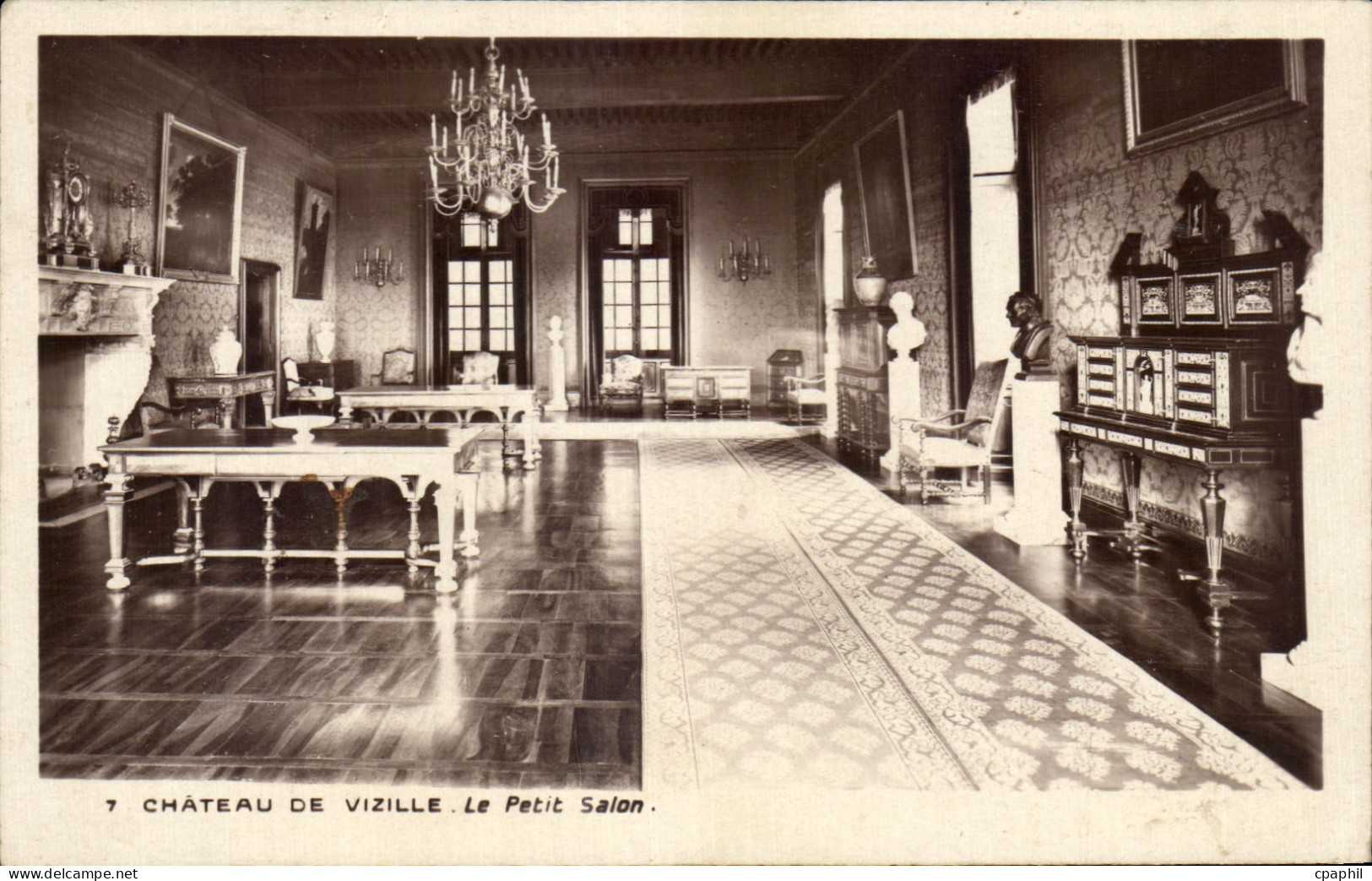 CPA Chateau De Vizille Le Petit Salon