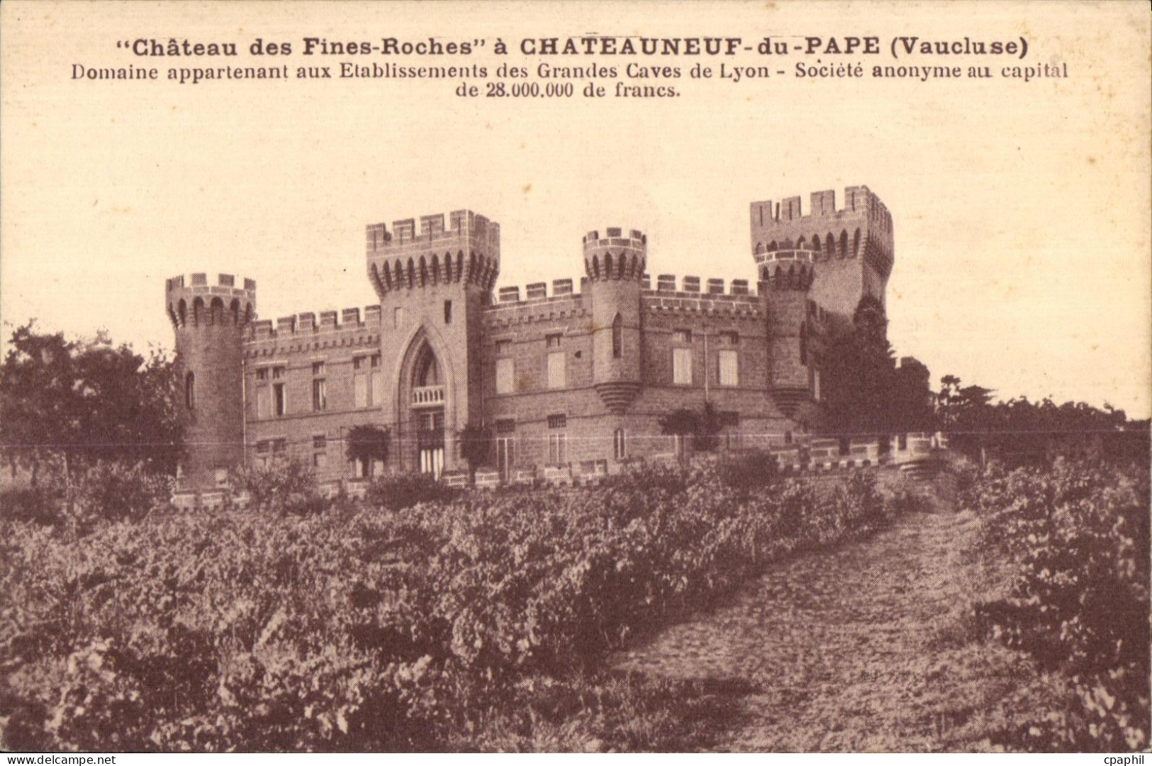 CPA Chateau des Fines Roches A Chateauneuf du Pape Vaucluse