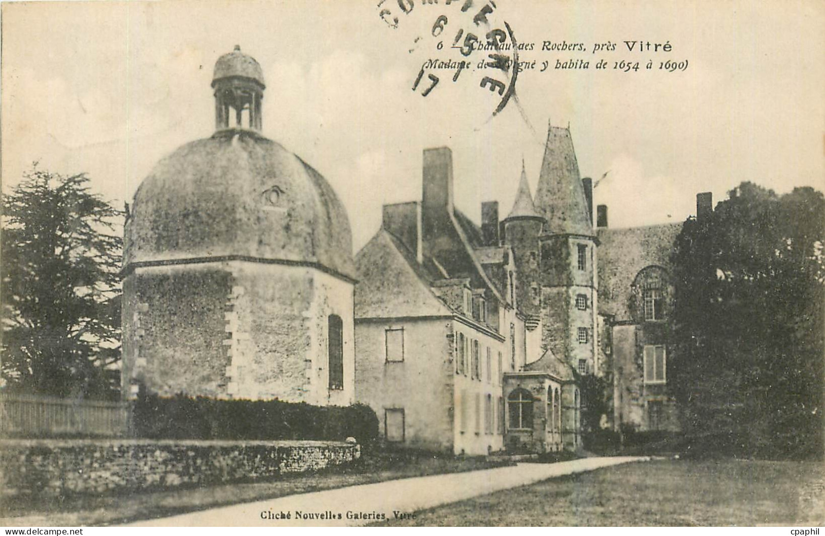 CPA Chateau des Rochers pres Vitre