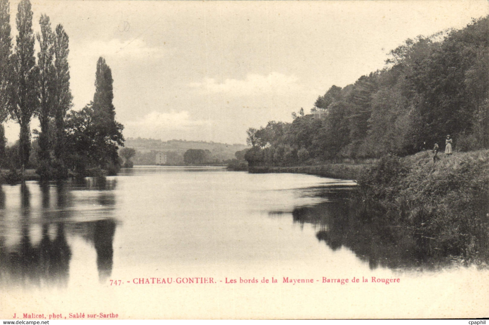CPA Chateau Gontier barrage de la Rougere