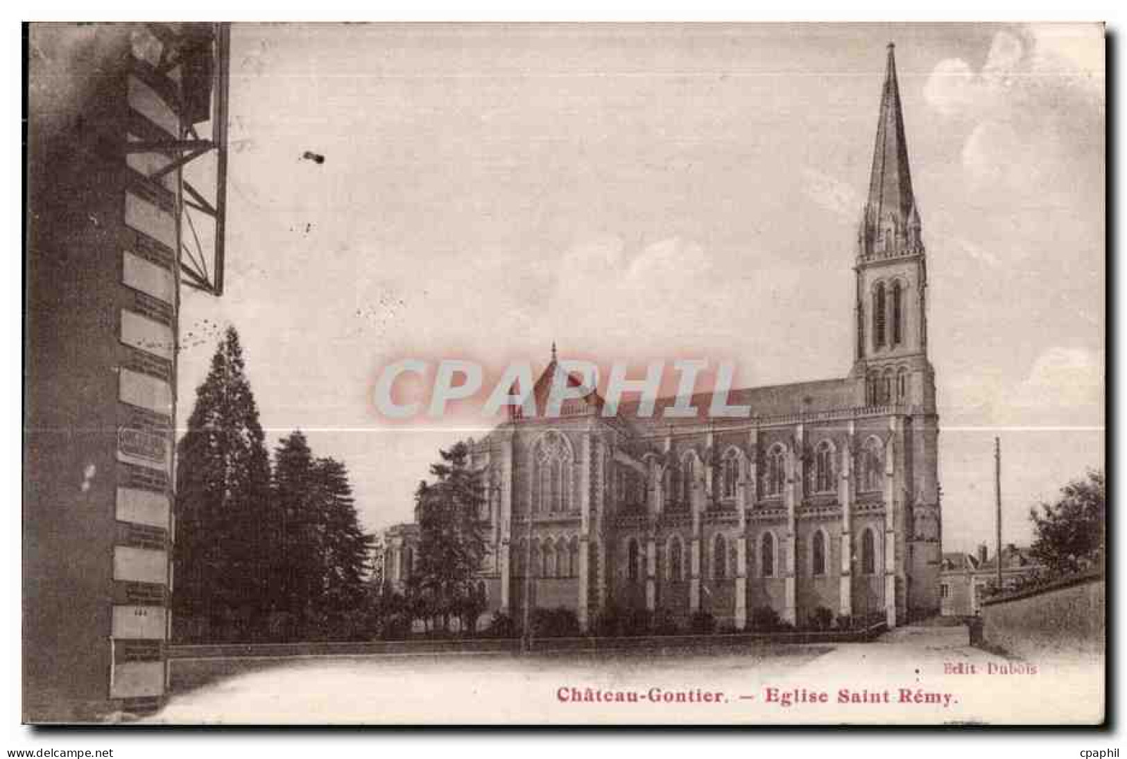CPA Chateau Gontier Eglise Saint Remy