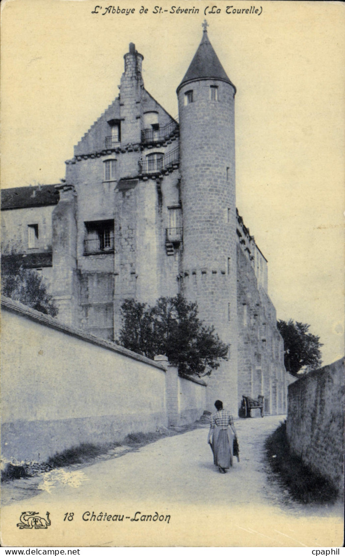 CPA Chateau Landon abbaye St-Séverin
