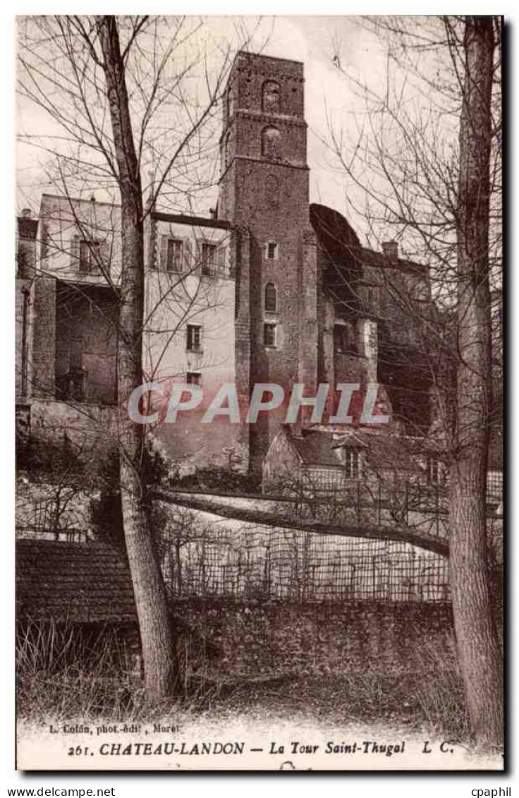 CPA Chateau landon La tour Saint Thugal