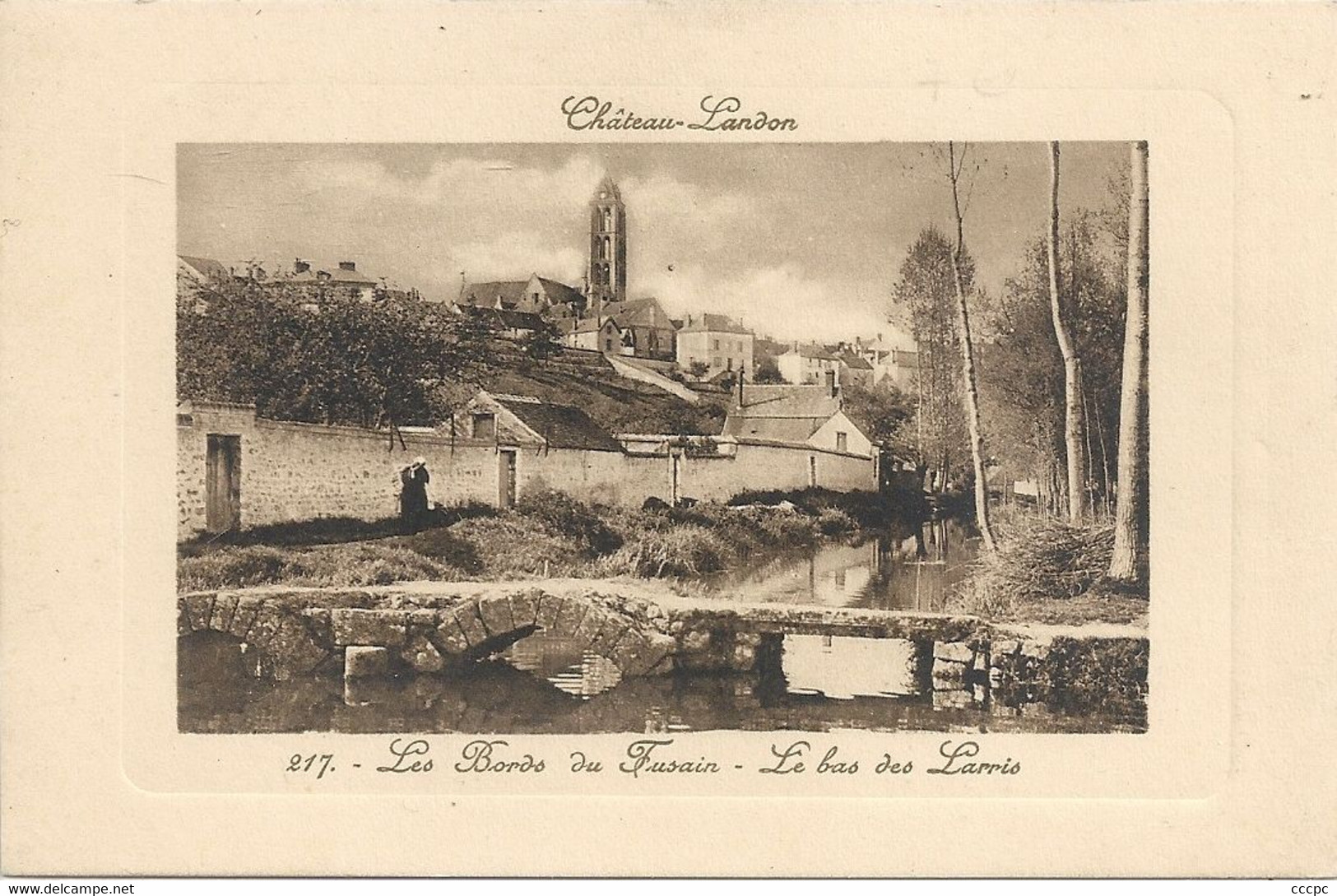 CPA Château-Landon Les Bords du Fusain Le Bas des Larris