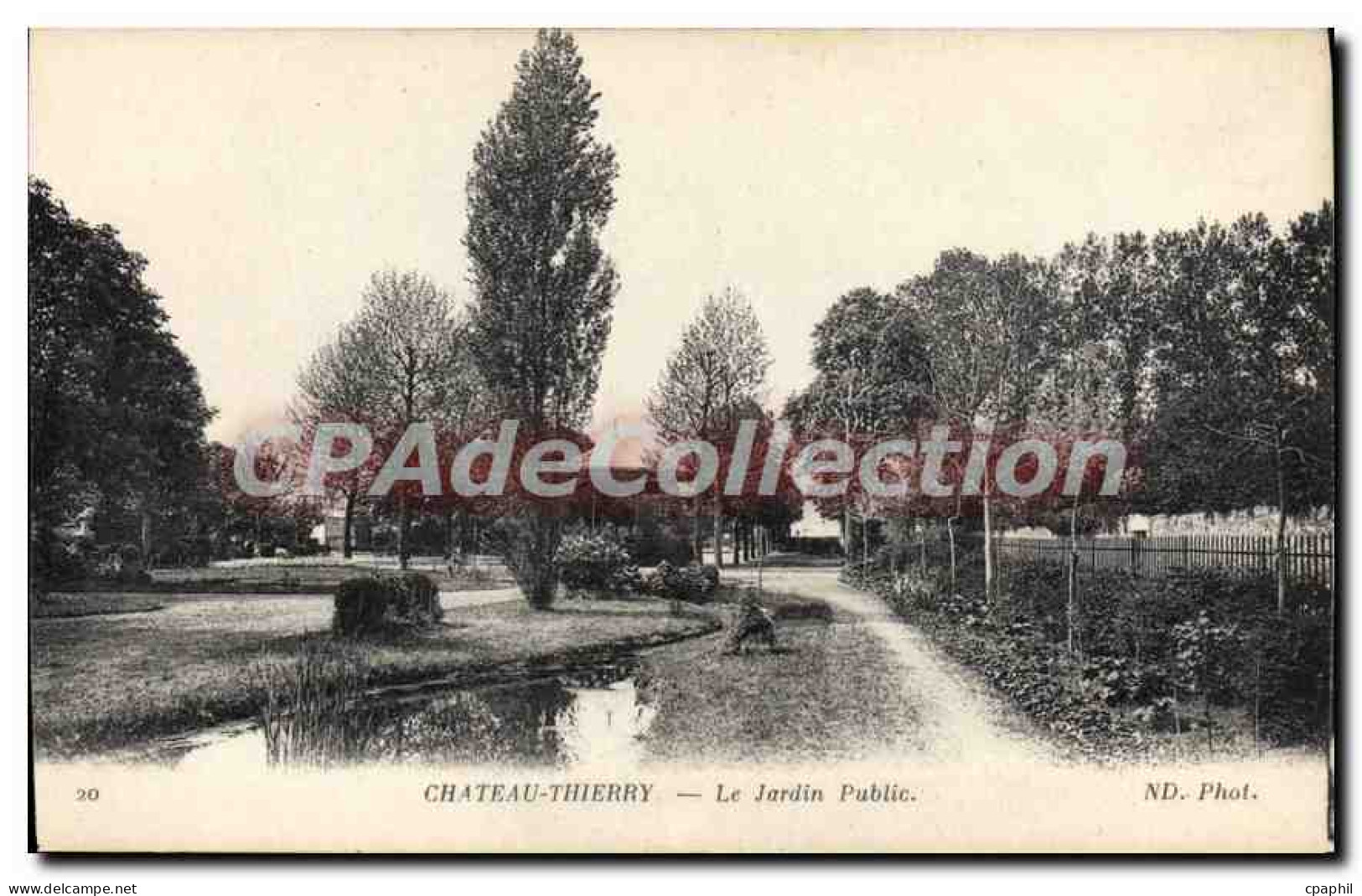 CPA Chateau Thierry le Jardin Public