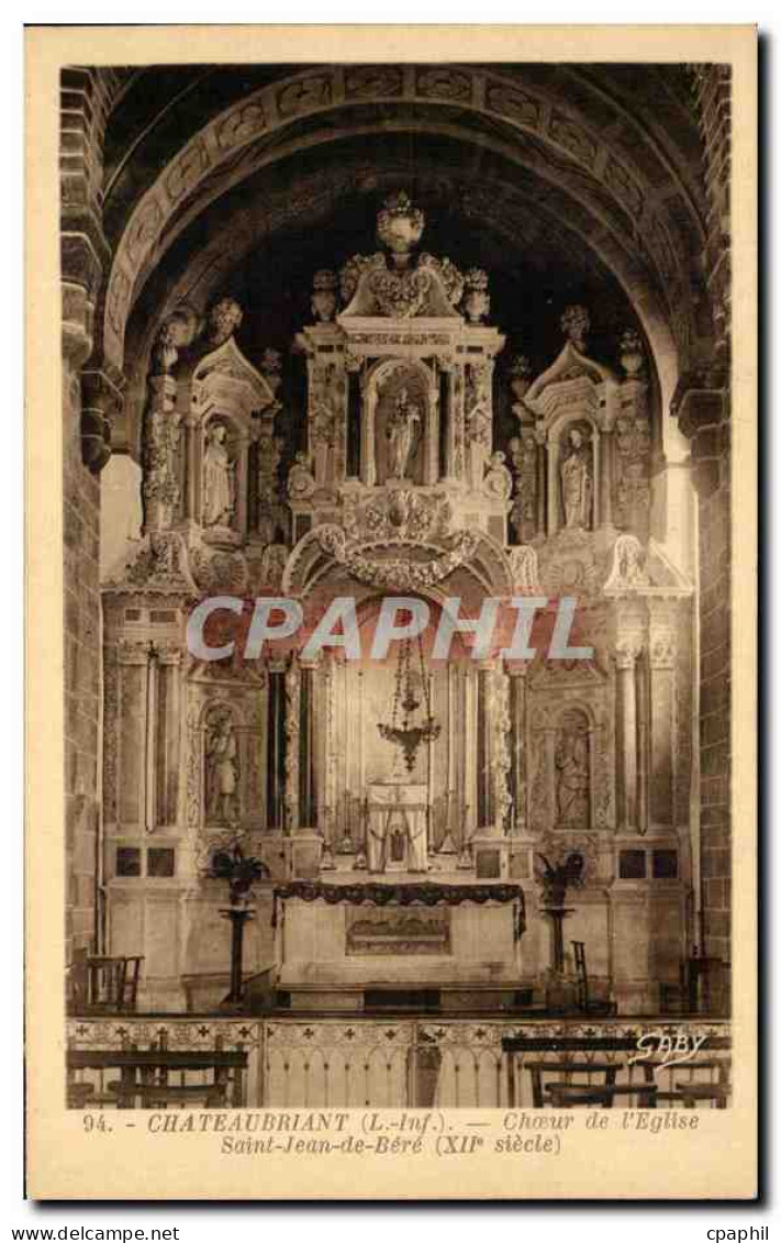 CPA Chateaubriant Choeur de I'Eglise Saint Jean de Bere