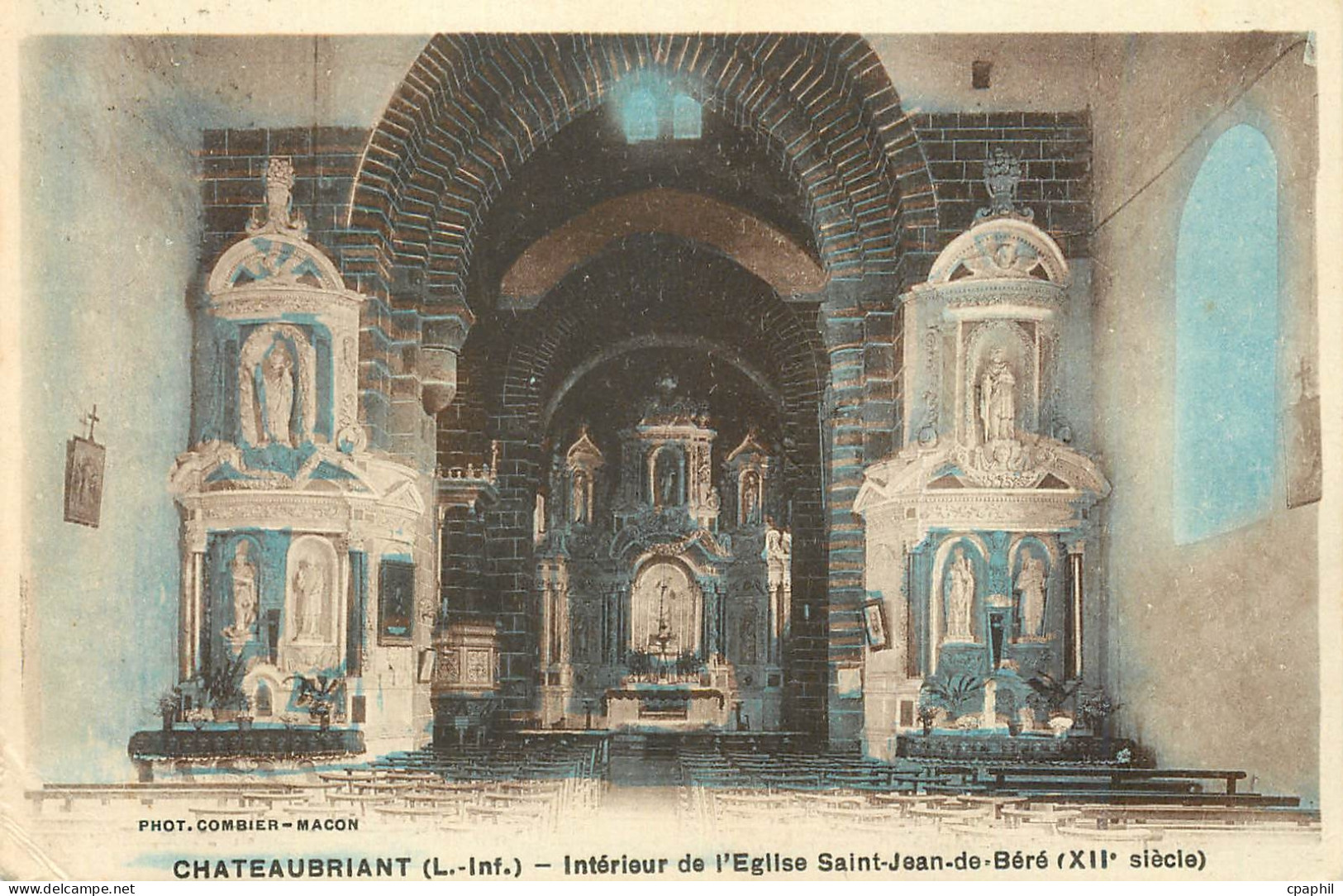 CPA Chateaubriant (L Inf) Interieur de l'Eglise Saint Jean de Bere (XIIe Siecle)