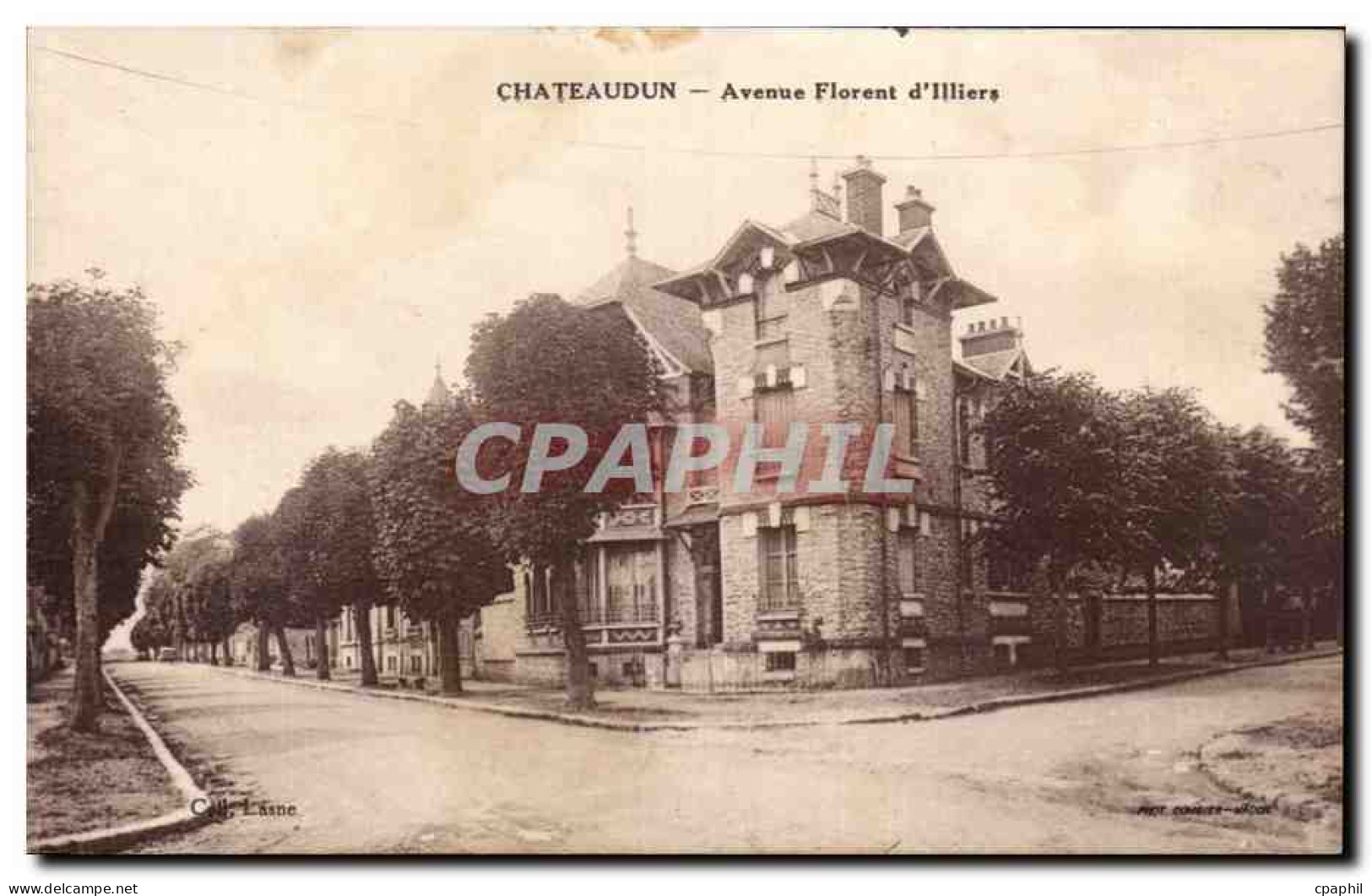 CPA Chateaudun Avenue Florent d Illiers