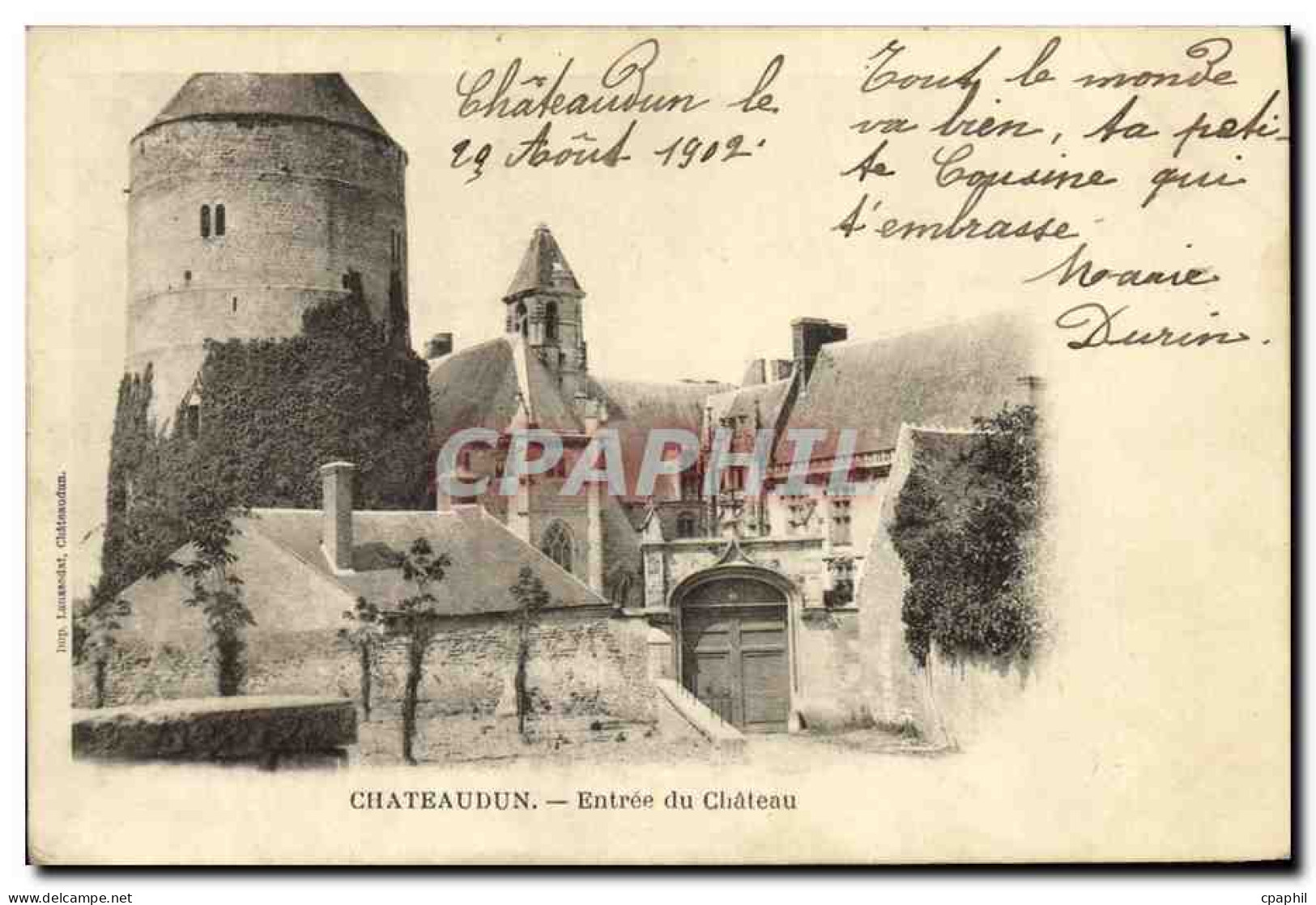 CPA Chateaudun Entree du chateau