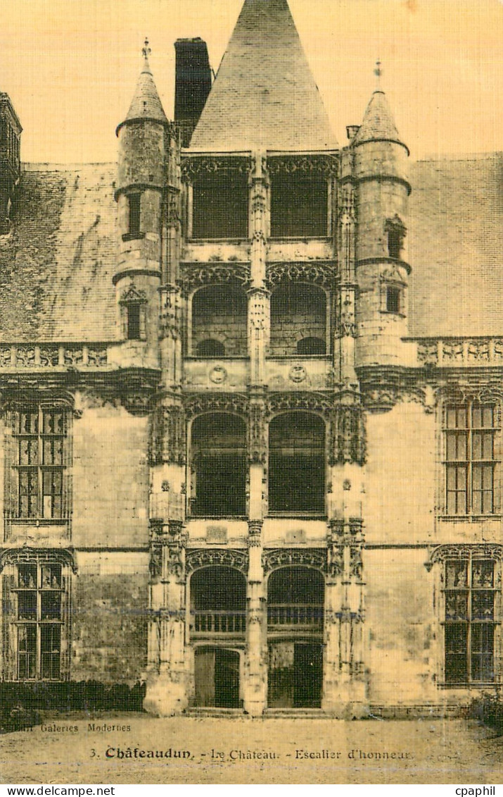 CPA Chateaudun Le Chateau Escalier d'Honneur