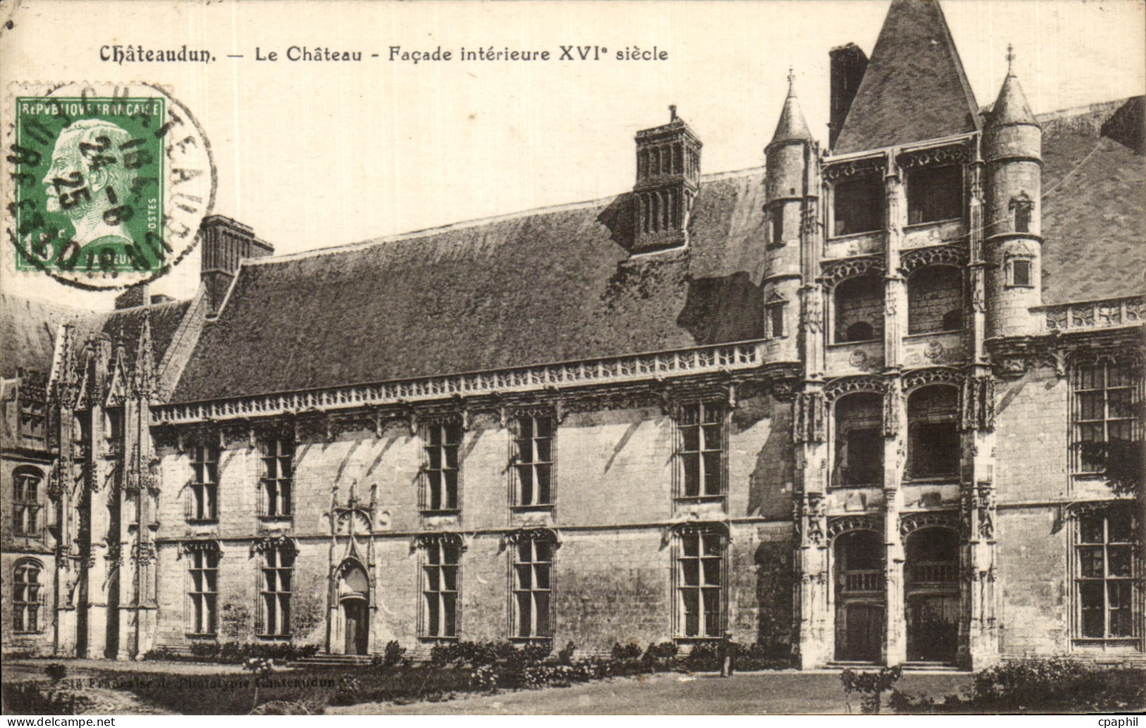 CPA Chateaudun Le Chateau Facade Interieure