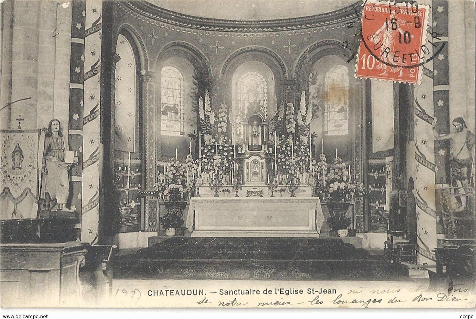 CPA Chateaudun Sanctuaire de l'Eglise Saint-Jean