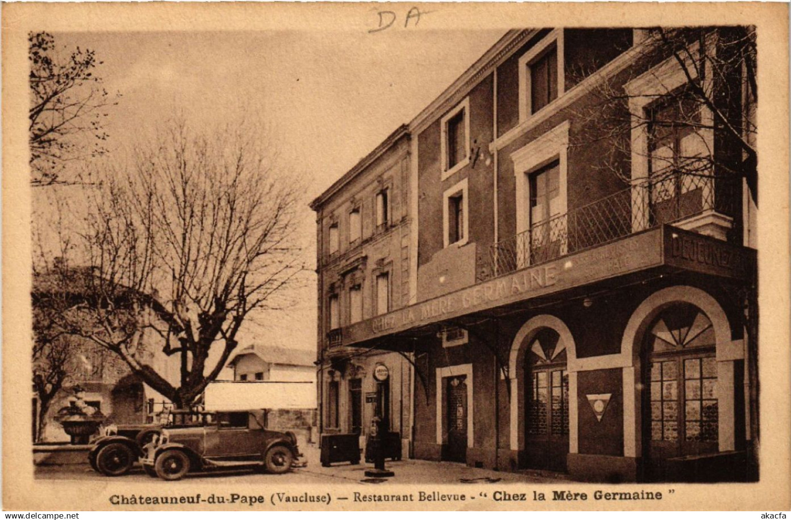 CPA CHATEAUNEUF-du-PAPE - Restaurant Bellevue - Chez la (519003)