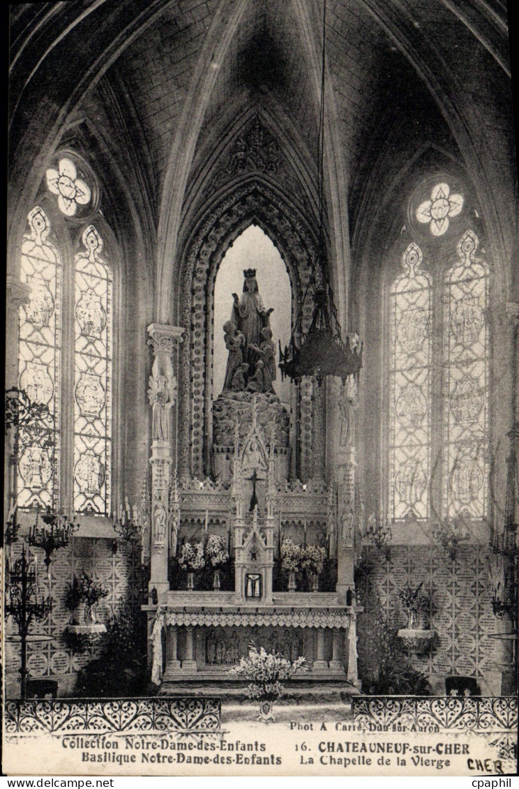 CPA CHATEAUNEUF-sur-CHER basilique chapelle