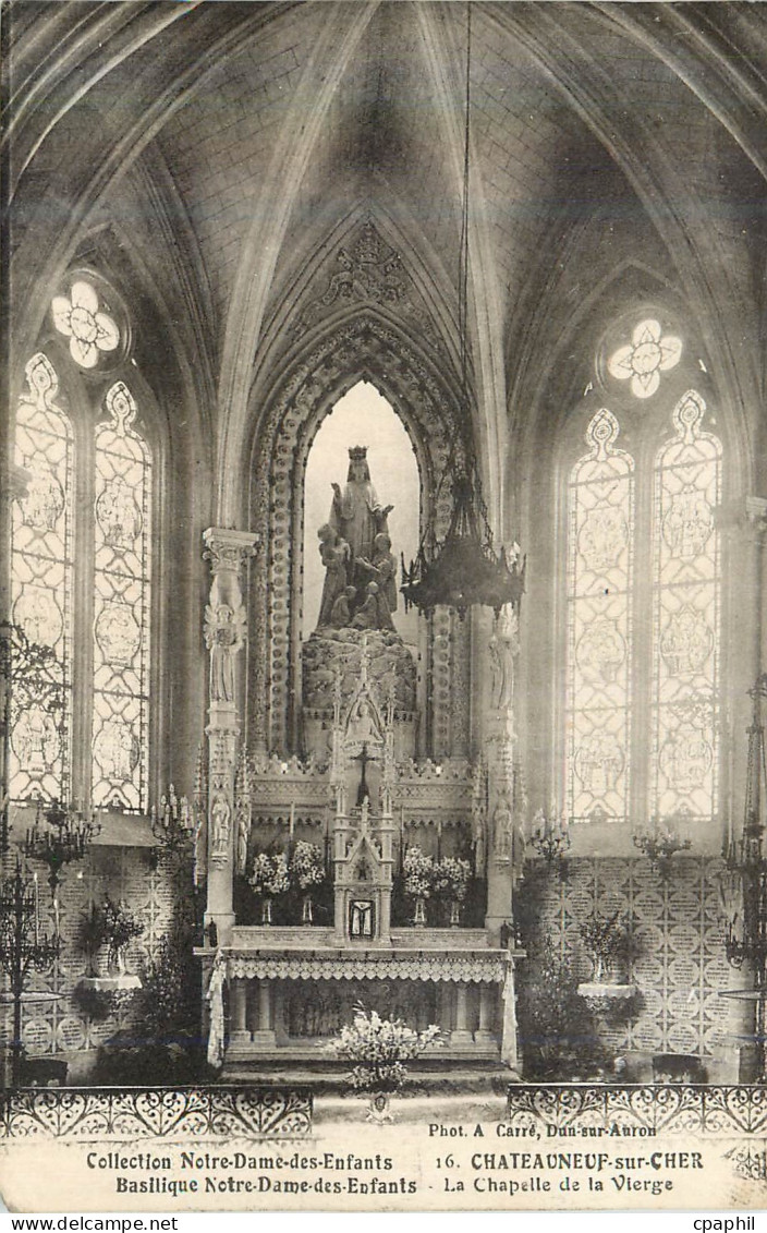 CPA Chateauneuf sur Cher la Chapelle de la Vierge