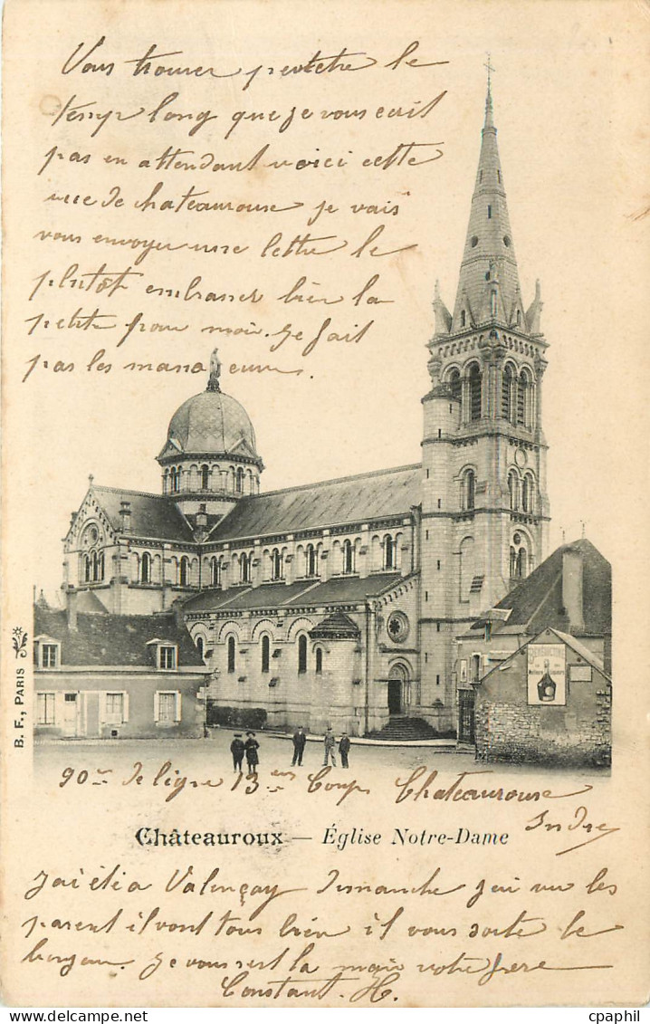 CPA Chateauroux Eglise Notre Dame